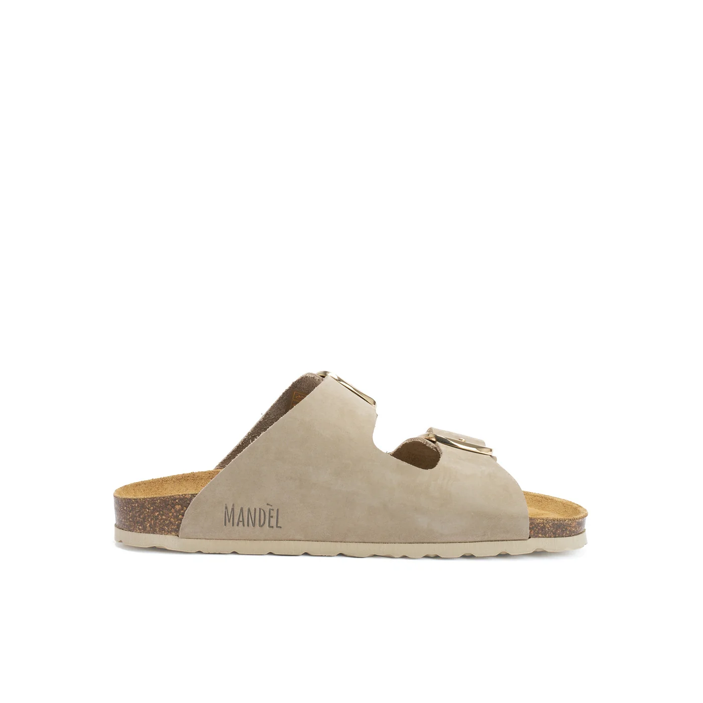 Alberto Big Buckle Nubuck Taupe - Femme - Image 4