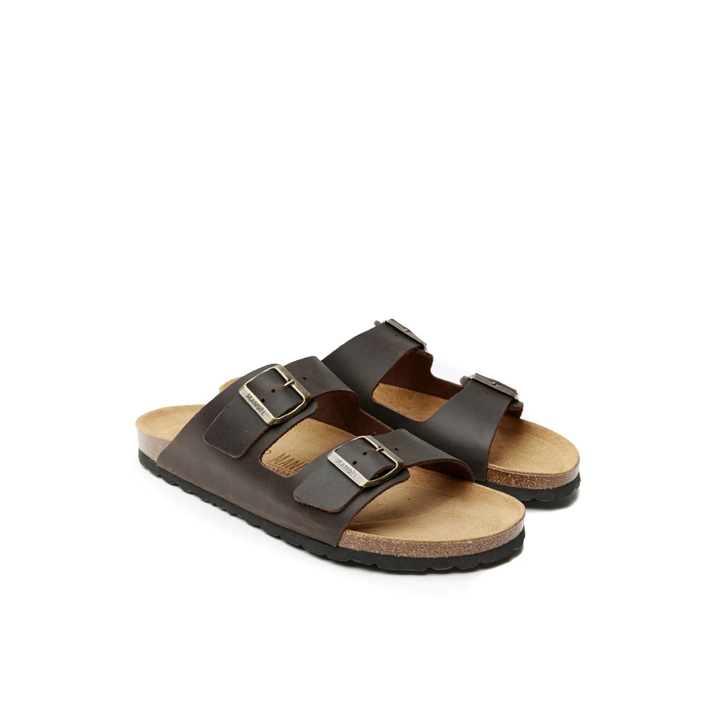 Sandales Alberto Oiled Leather Dark Brown - Homme - Image 3