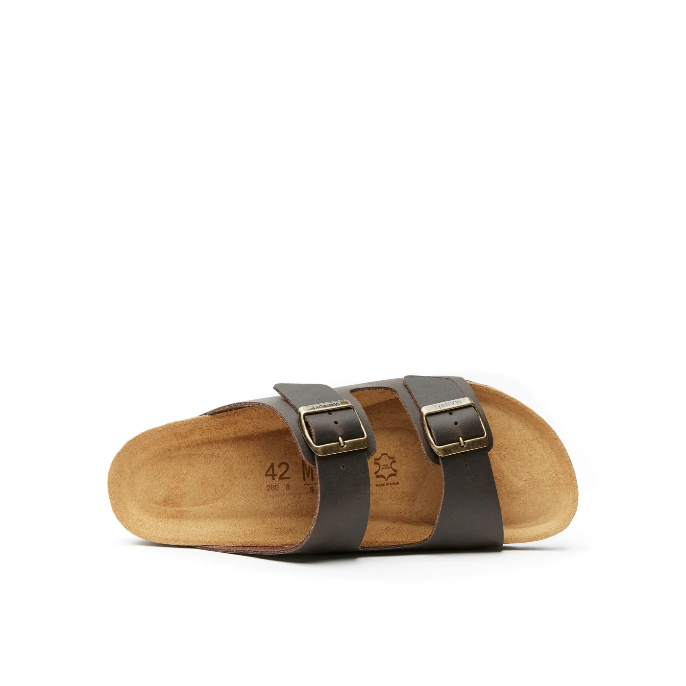 Sandales Alberto Oiled Leather Dark Brown - Homme - Image 5