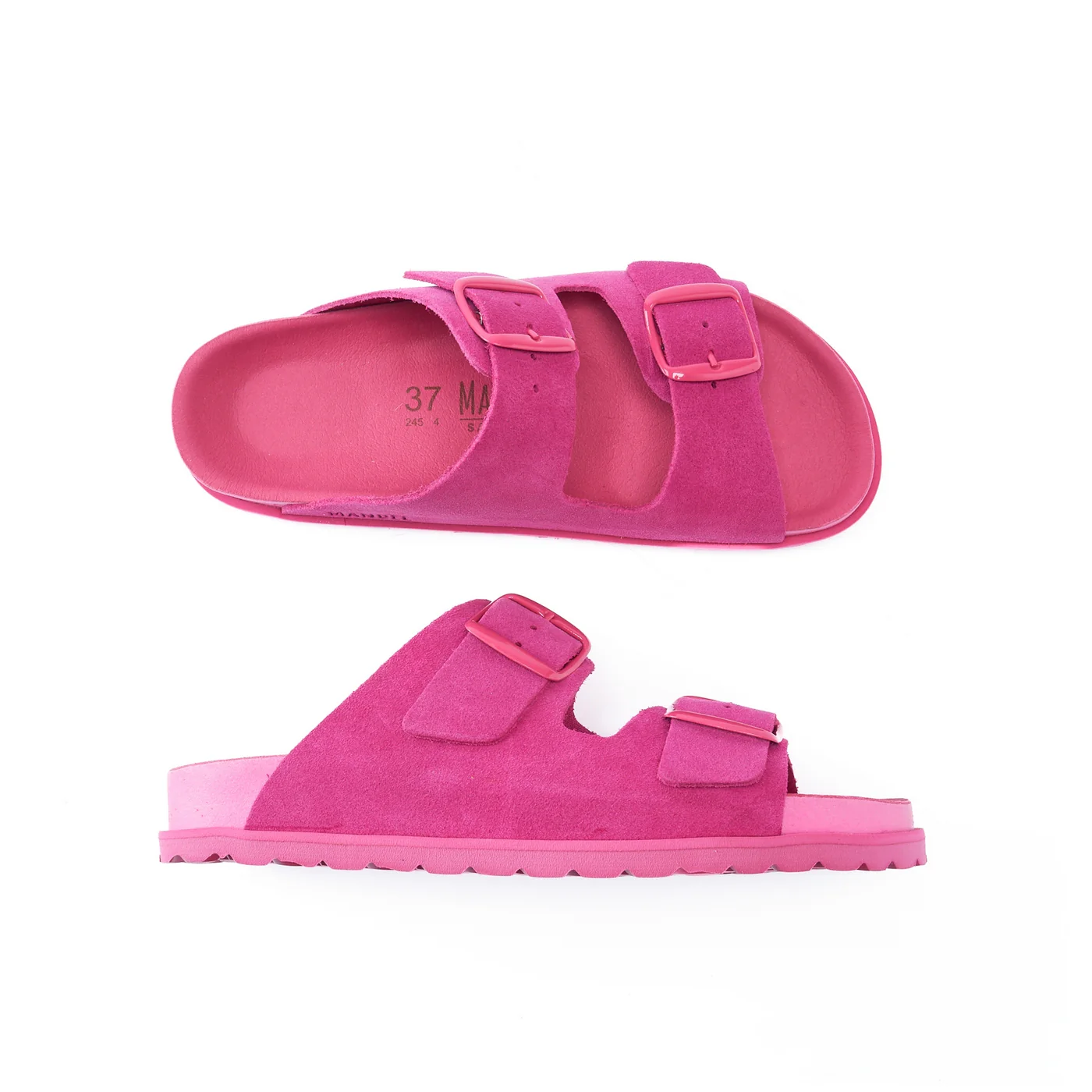 Sandales Ana Suede Fuchsia - Femme - Image 5