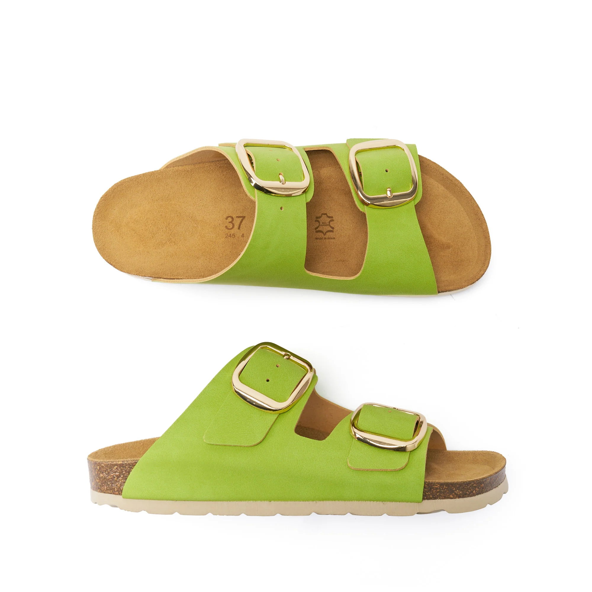 Sandales Alberto Big Buckle Lime Green - Femme - Image 3