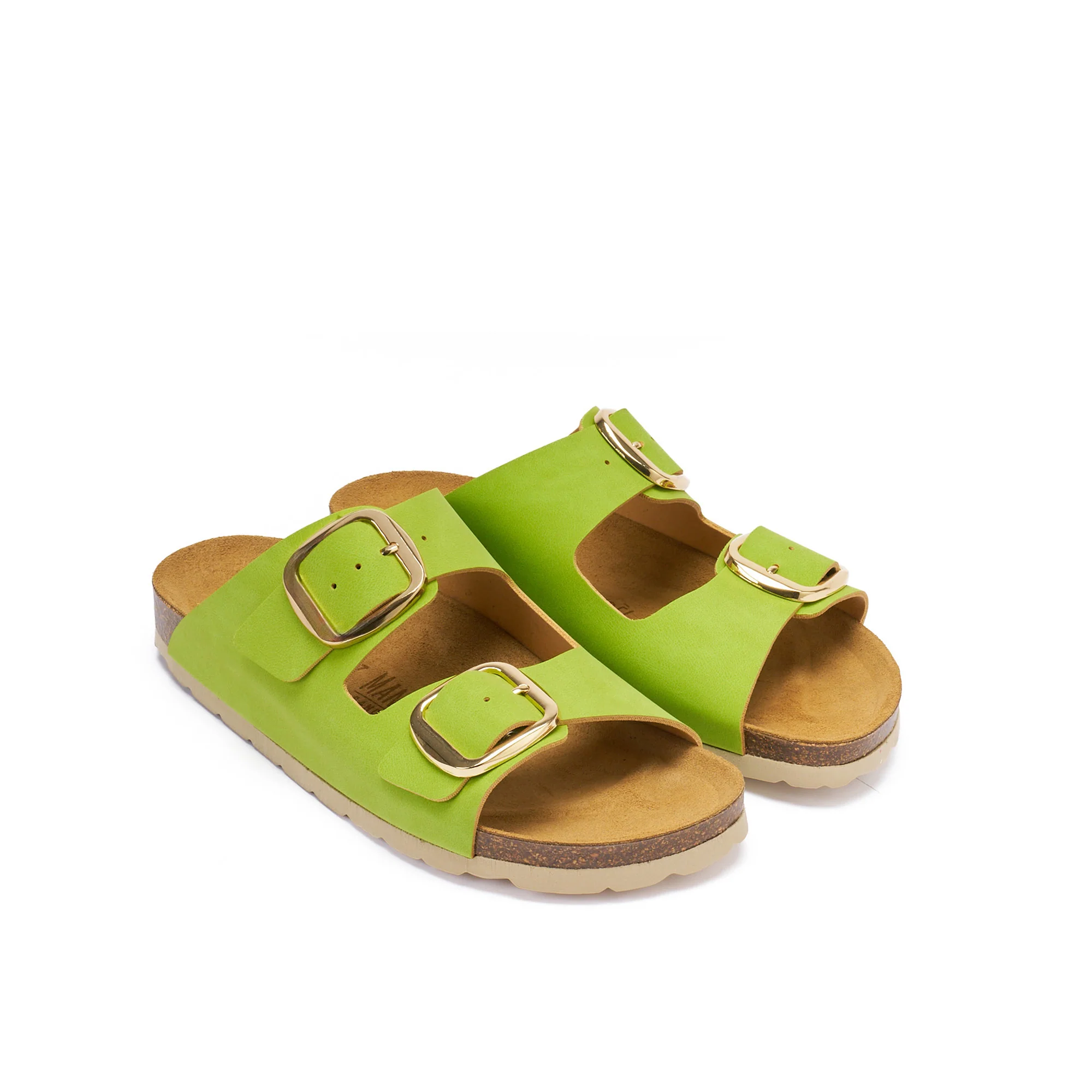 Sandales Alberto Big Buckle Lime Green - Femme - Image 4