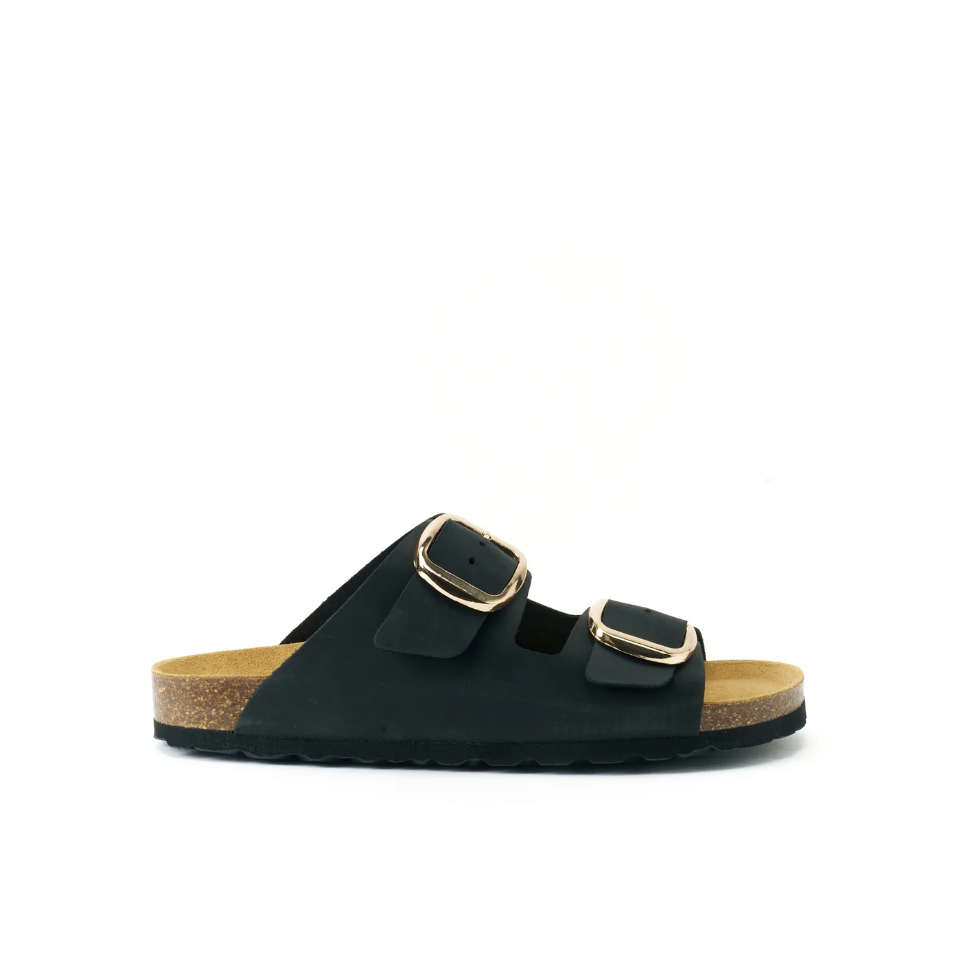 Sabots Alberto Big Buckle Oiled Leather Black - Femme - Image 2