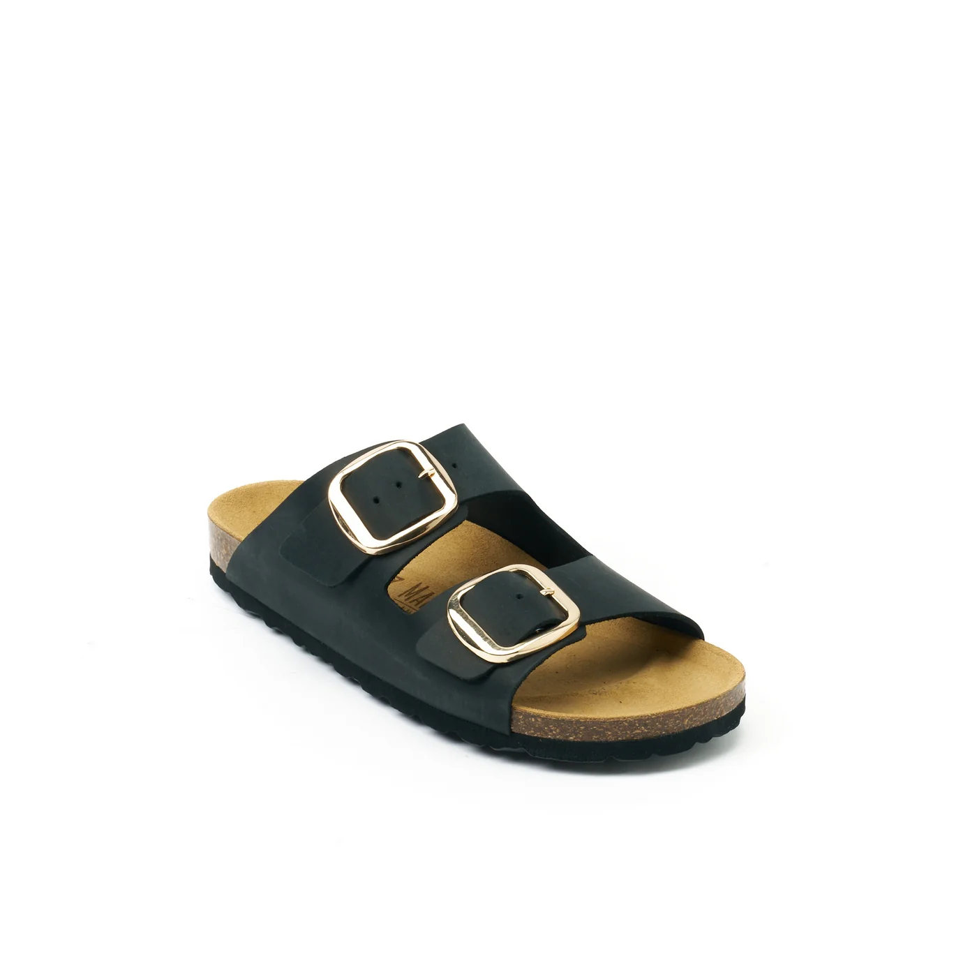Sabots Alberto Big Buckle Oiled Leather Black - Femme - Image 3