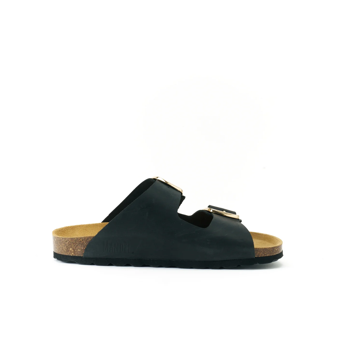 Sabots Alberto Big Buckle Oiled Leather Black - Femme - Image 5