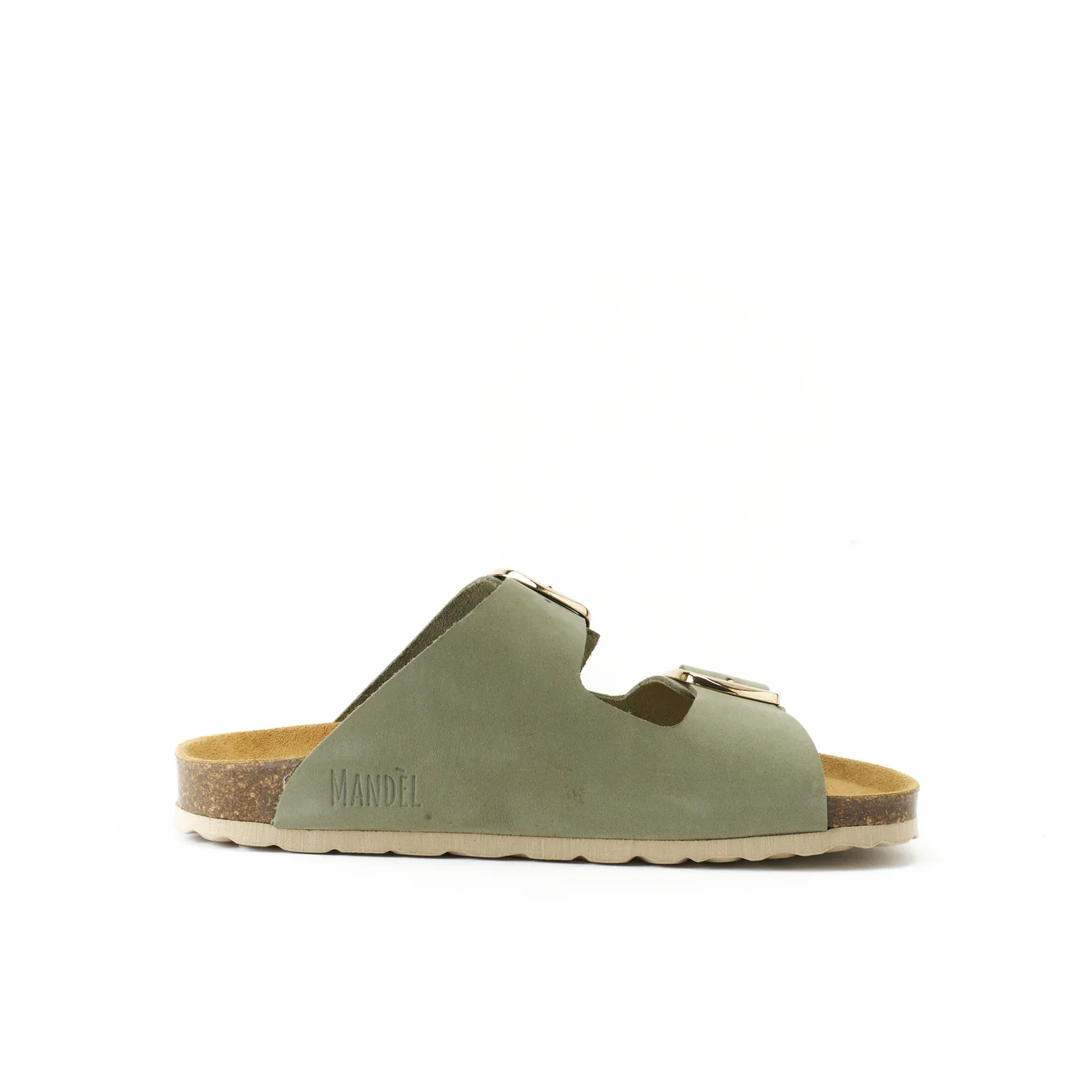 Sabots Alberto Big Buckle Nubuck Olive Green - Femme - Image 5