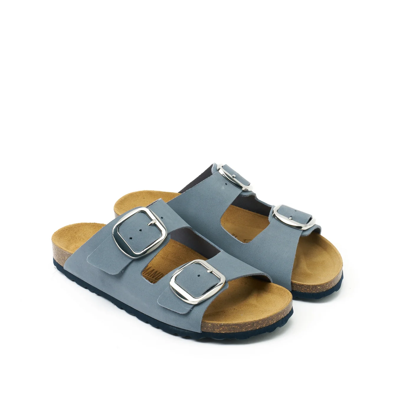 Sabots Alberto Big Buckle Nubuck Ultramarine - Femme - Image 4