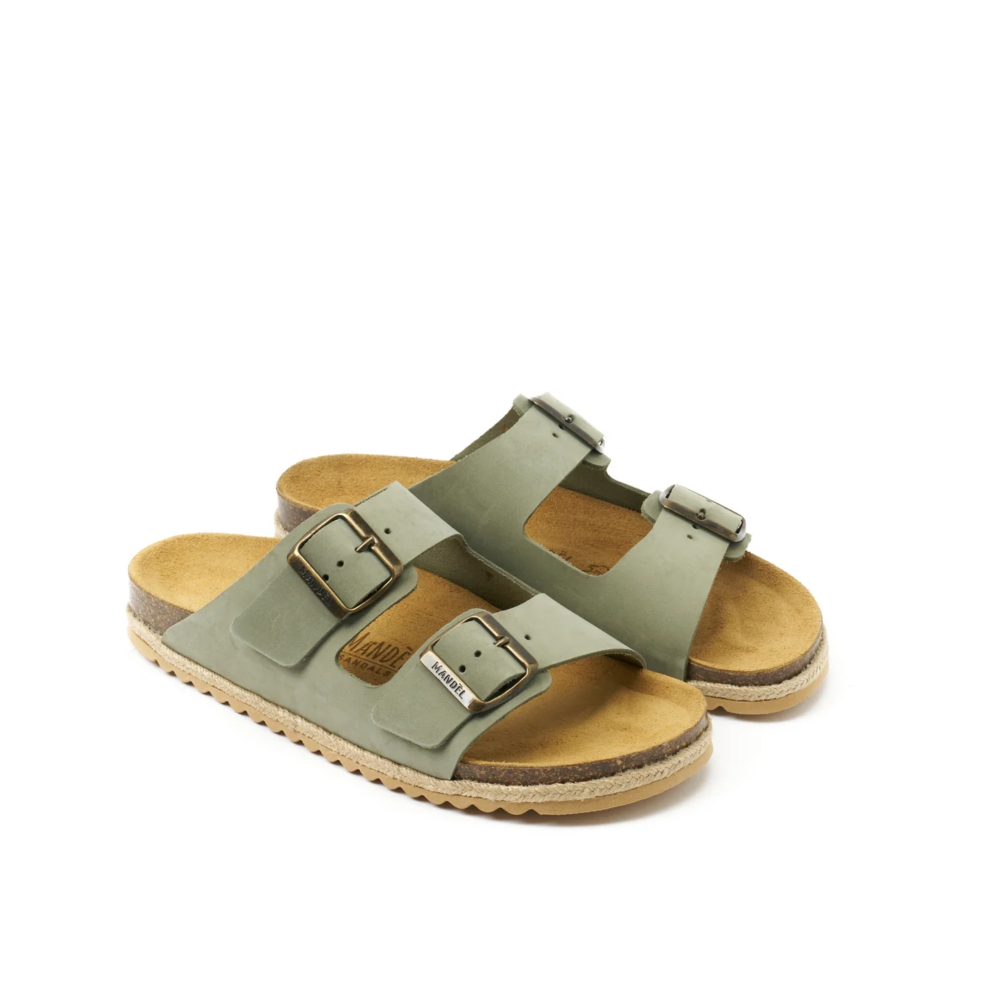 Sabots Alberto Nubuck Olive Green - Femme - Image 4
