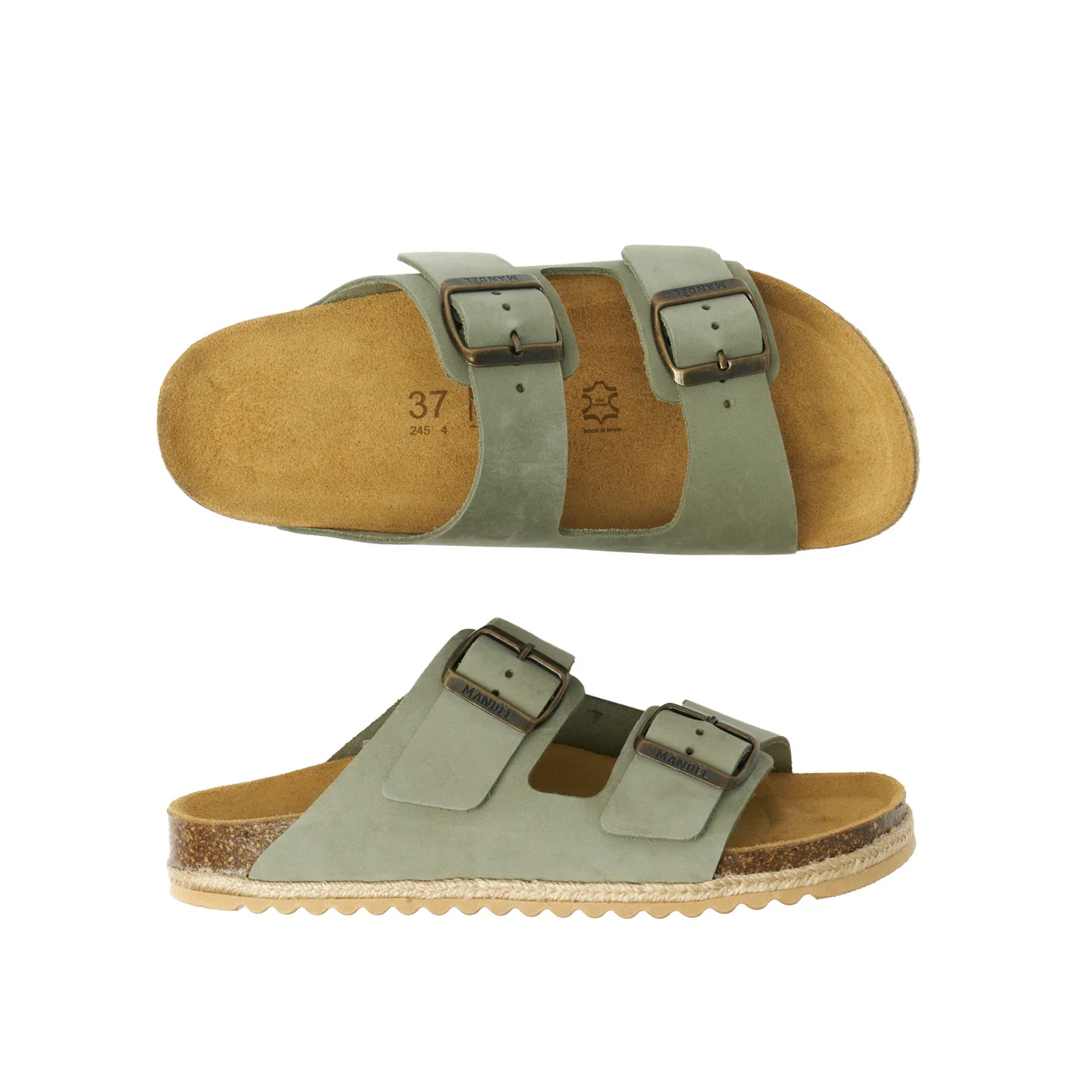 Sabots Alberto Nubuck Olive Green - Femme - Image 6