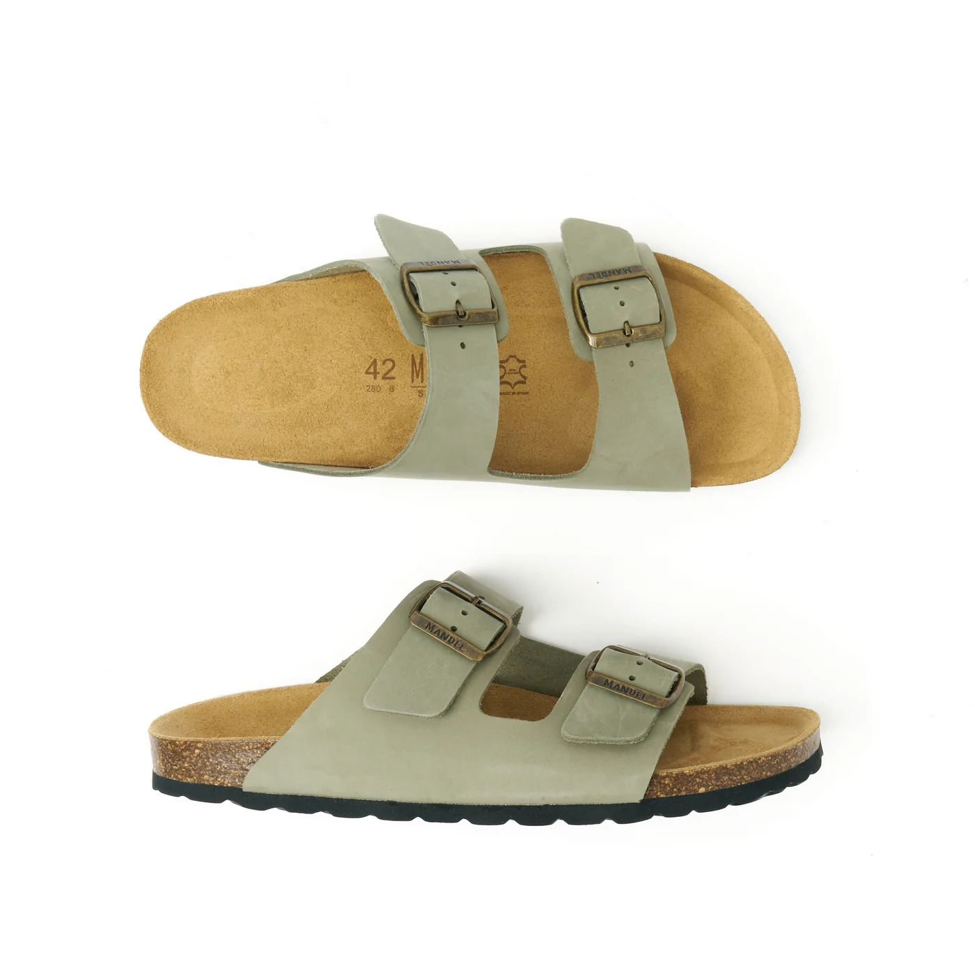 Sabots Alberto Nubuck Olive Green - Homme - Image 5