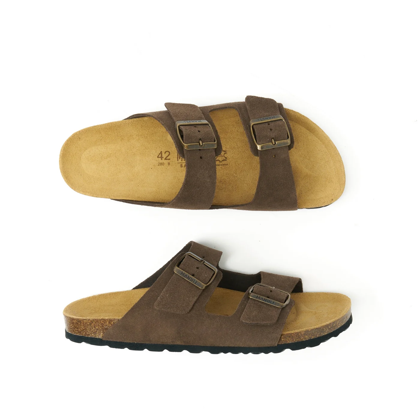 Sabots Alberto Suede Maron Brown - Homme - Image 5
