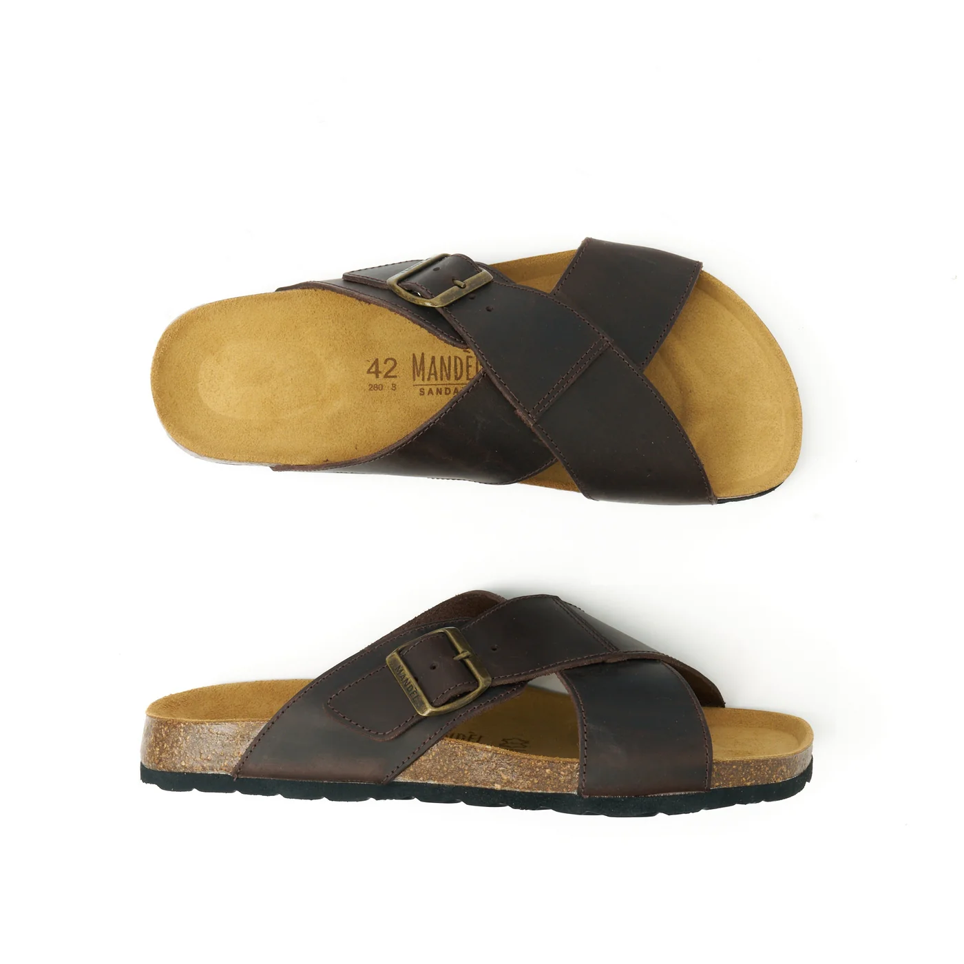Sabots Ramon Oiled Leather Dark Brown - Homme - Image 6