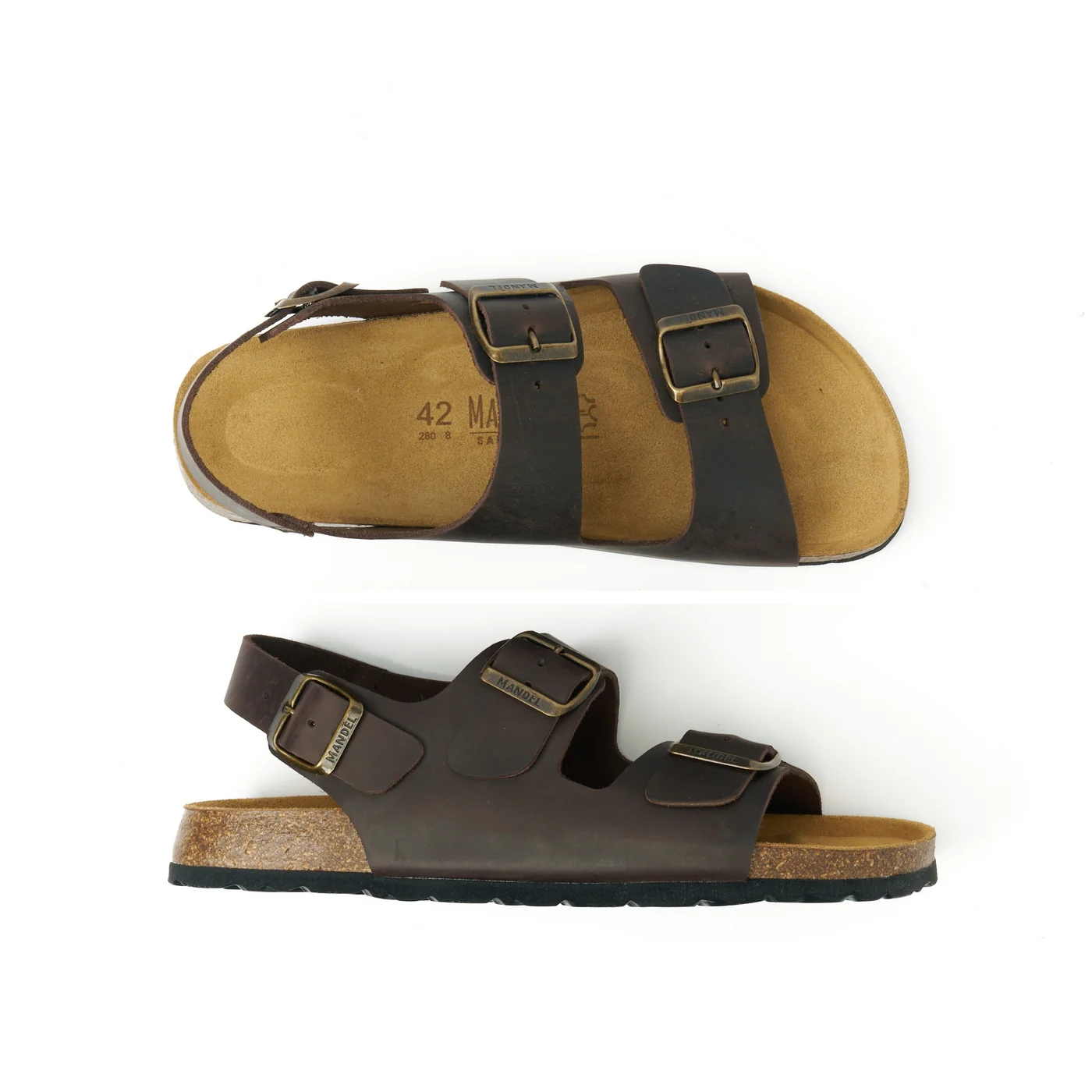 Sabots Carlos Oiled Leather Dark Brown - Homme - Image 5