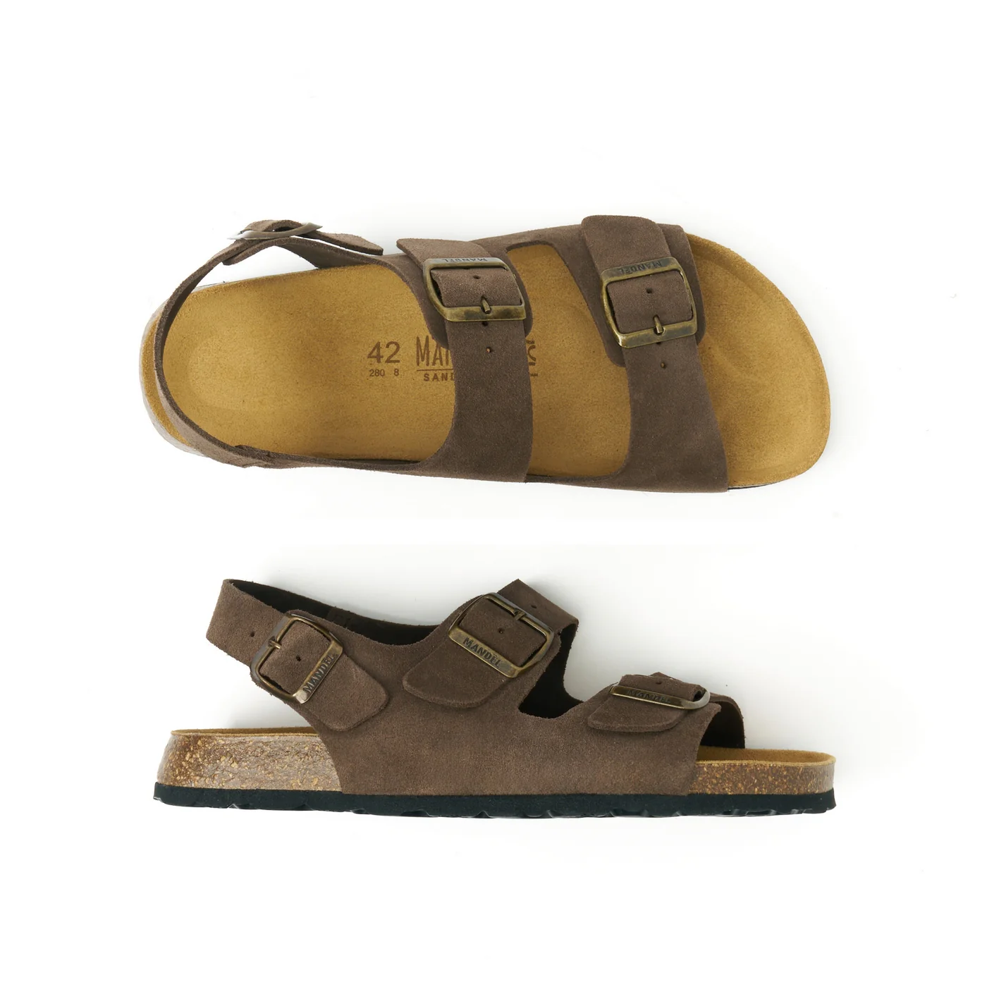 Sabots Carlos Suede Maron Brown - Homme - Image 6
