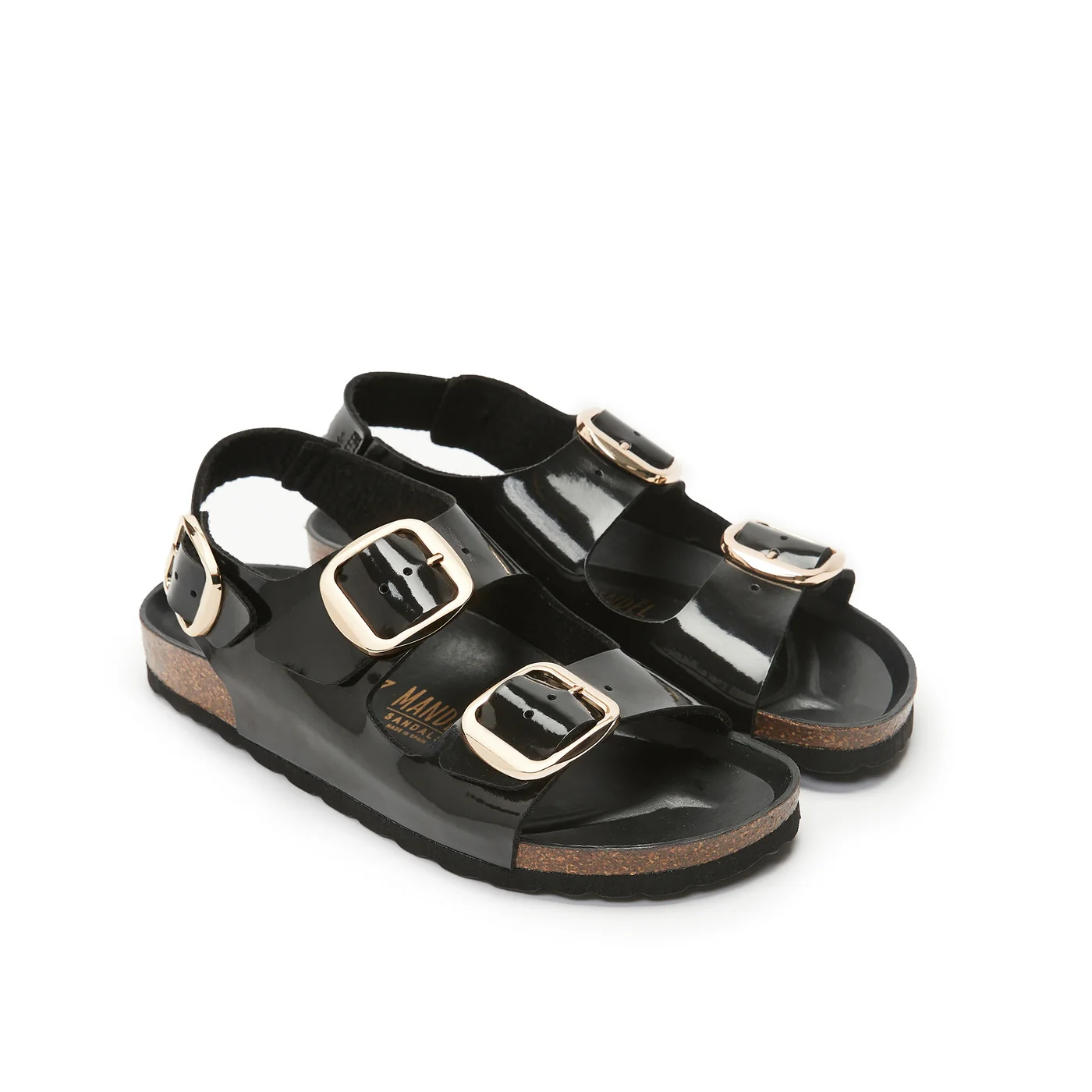 Mandel - Carlos Big Buckle Patent Black - Femme - Image 3