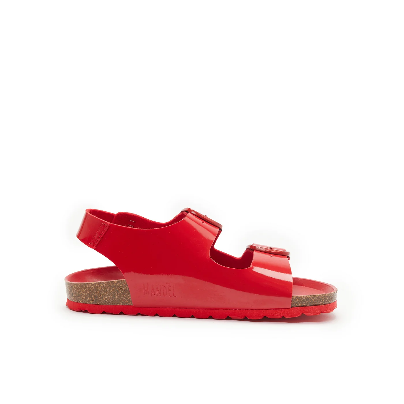 Carlos Big Buckle Patent Red - Femme - Image 4