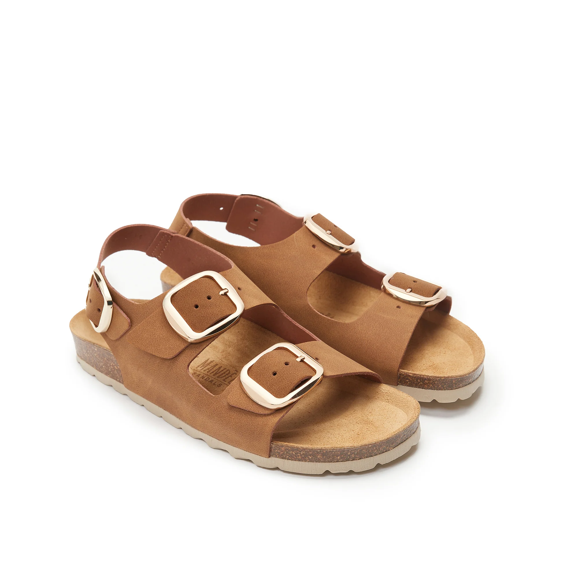 Carlos Big Buckle Cognac Brown - Femme - Image 3