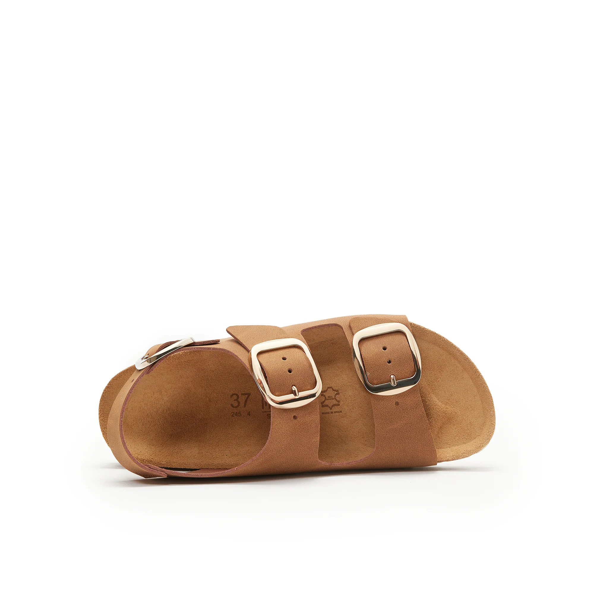 Carlos Big Buckle Cognac Brown - Femme - Image 5
