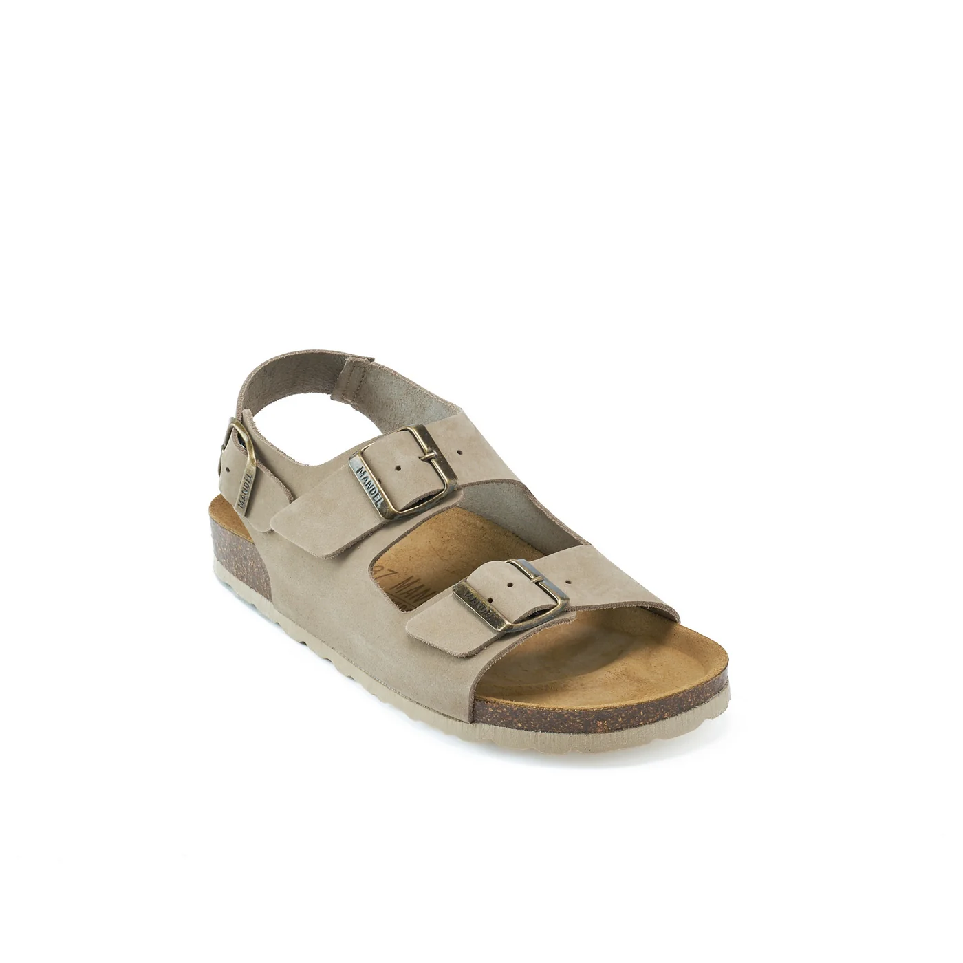 Carlos Big Buckle Nubuck Taupe - Femme - Image 2