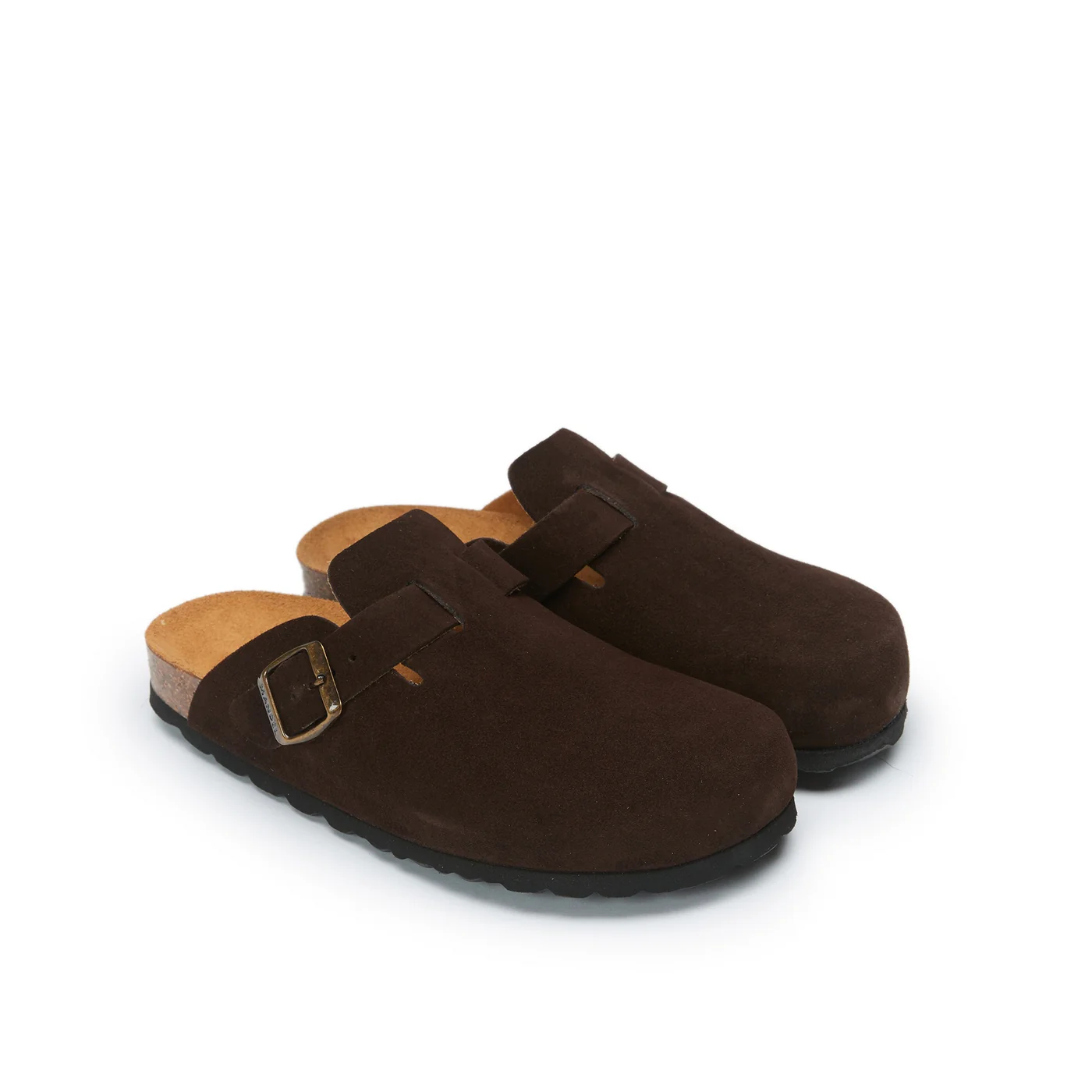 Sabots Noe Suede Dark Brown - Femme - Image 3