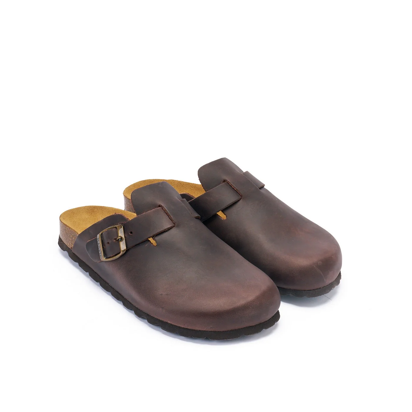 Sabots Noe Oiled Leather Dark Brown - Homme - Image 3