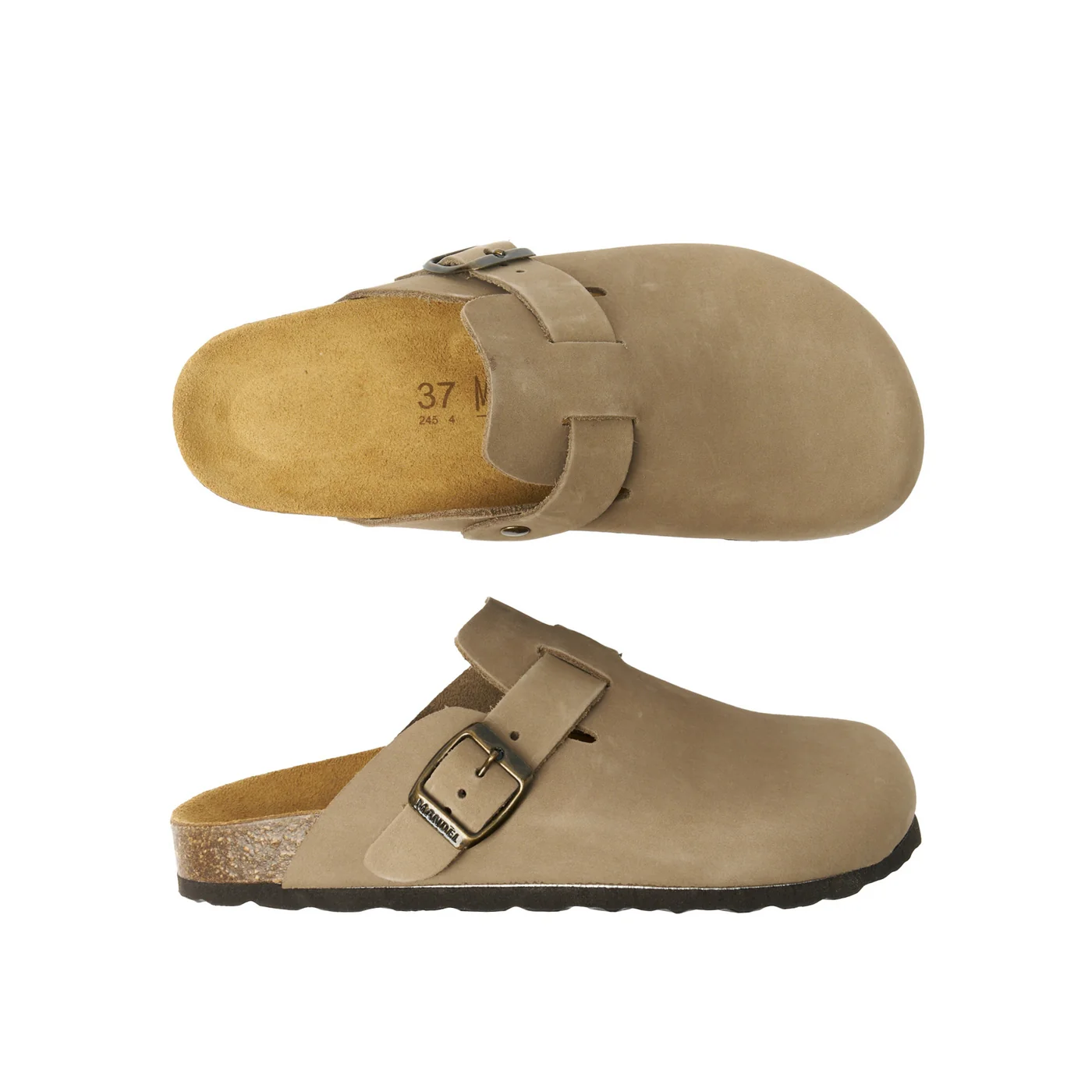 Sabots Noe Nubuck Taupe - Femme - Image 4