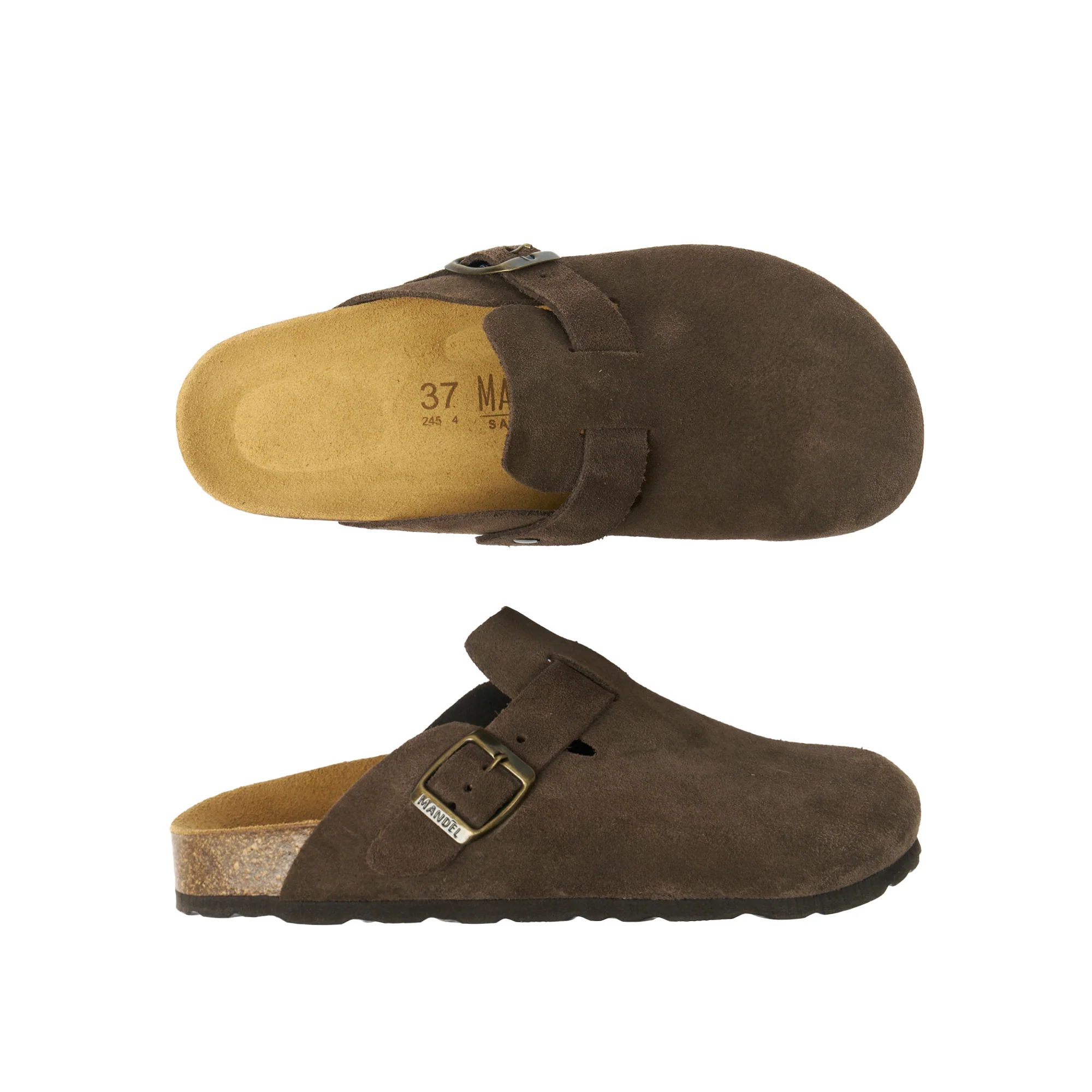 Sabots Noe Suede Maron Brown - Femme - Image 3