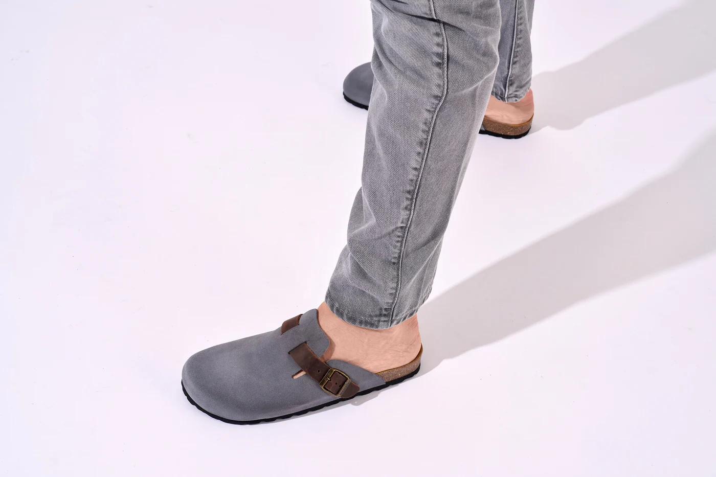 Sabots Noe Suede Grey - Homme - Image 3