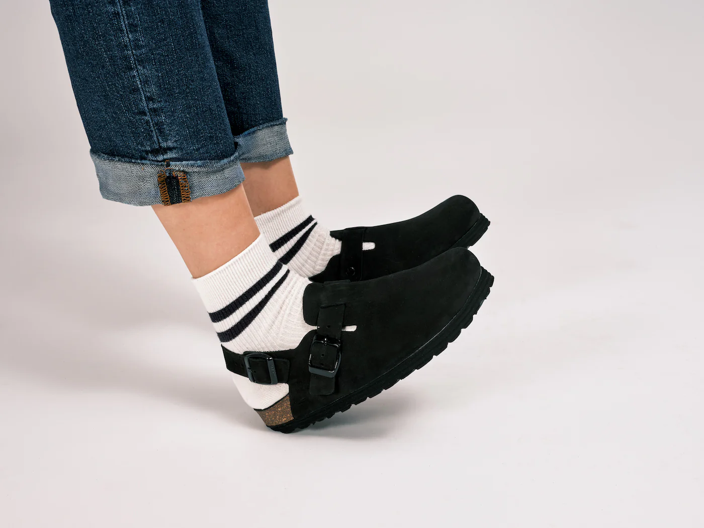 Sabots Oscar Nubuck Noir - Femme - Image 6