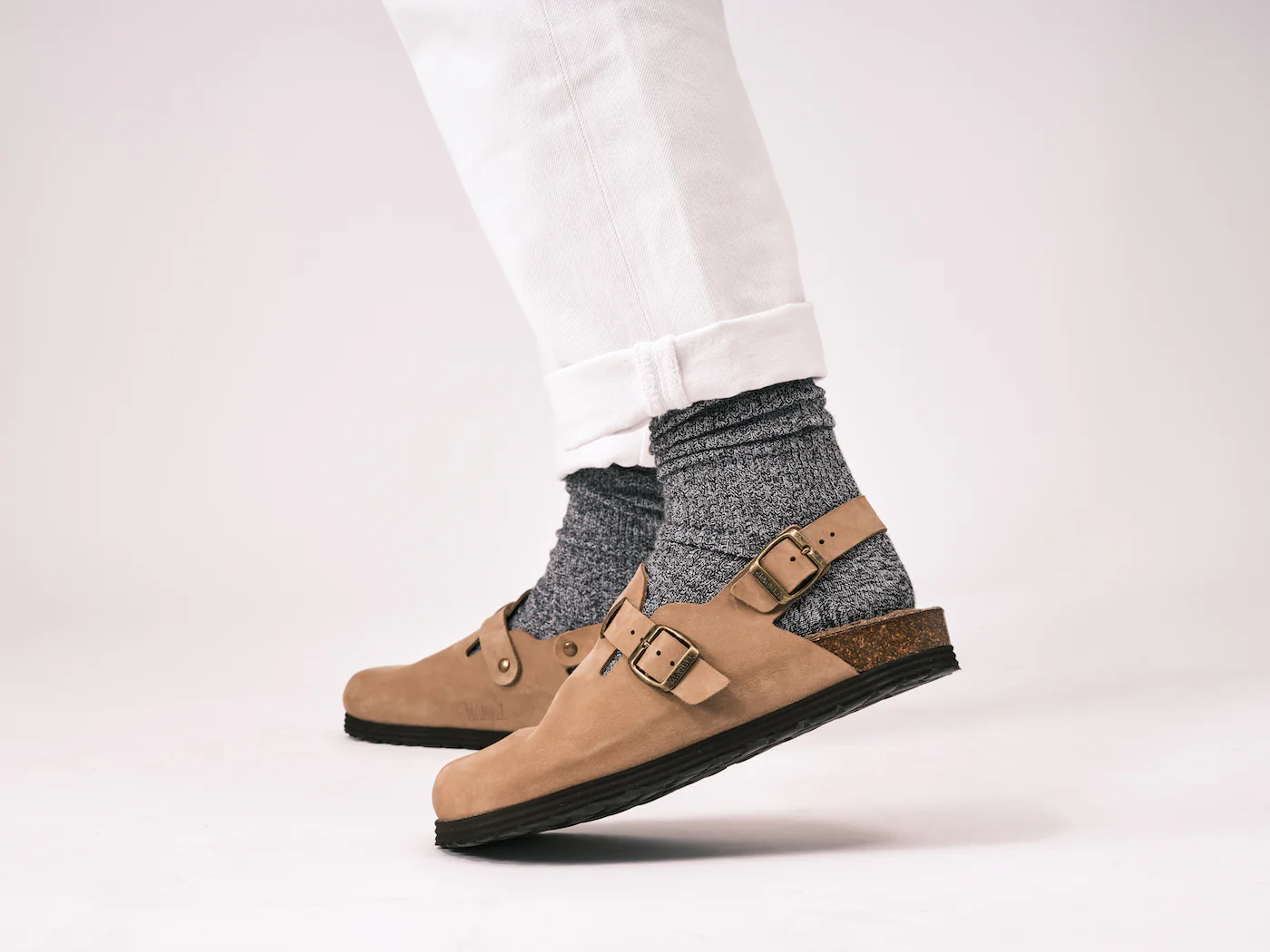 Sabots Oscar Nubuck Taupe - Homme - Image 6
