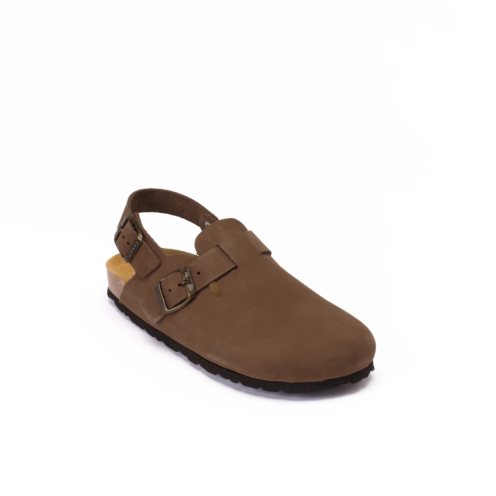 Sabots Oscar Nubuck Noir Marron - Femme - Image 2
