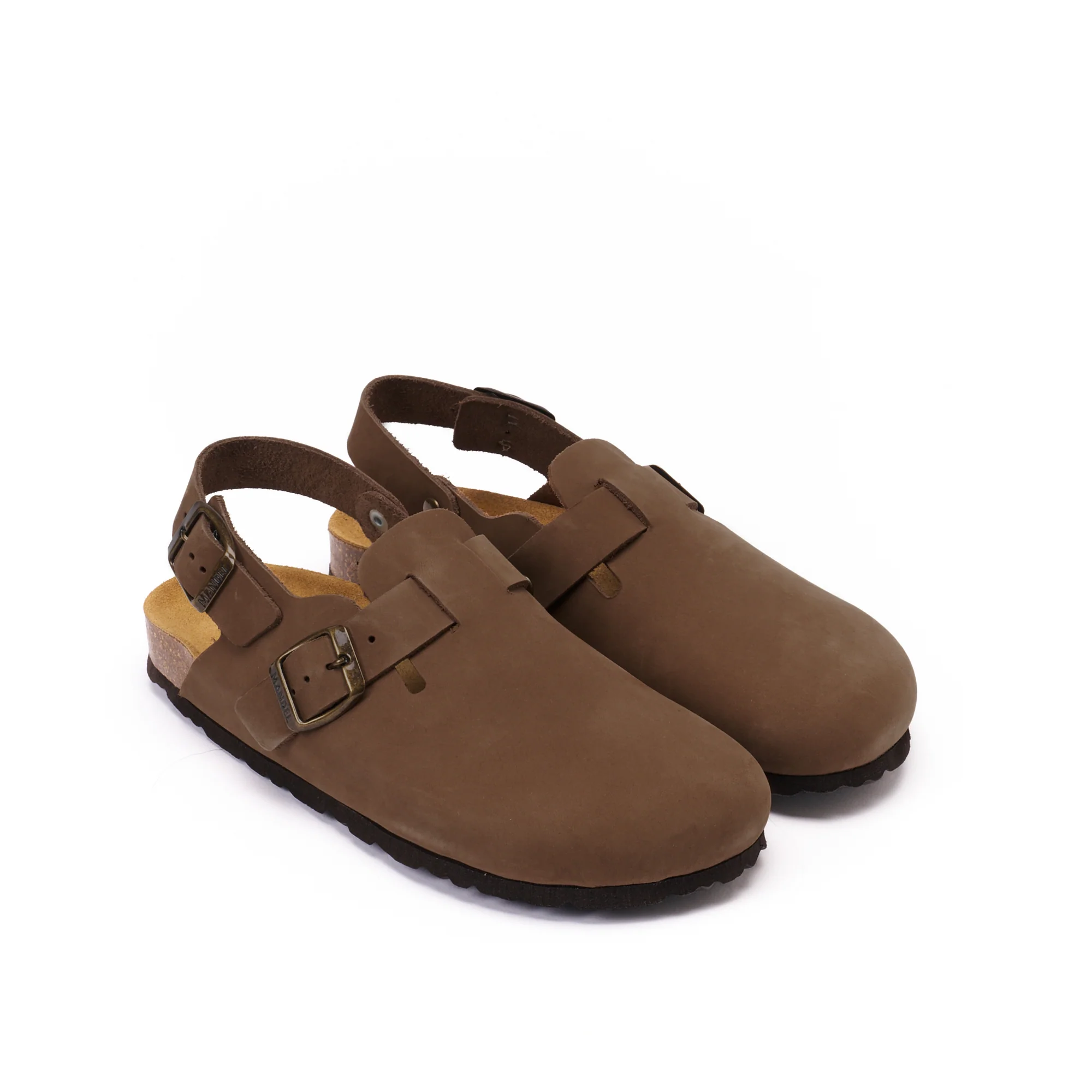 Sabots Oscar Nubuck Noir Marron - Femme - Image 3
