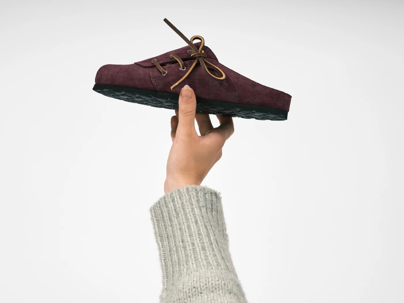 Sabots Ester Suede Bordeaux - Femme - Image 6
