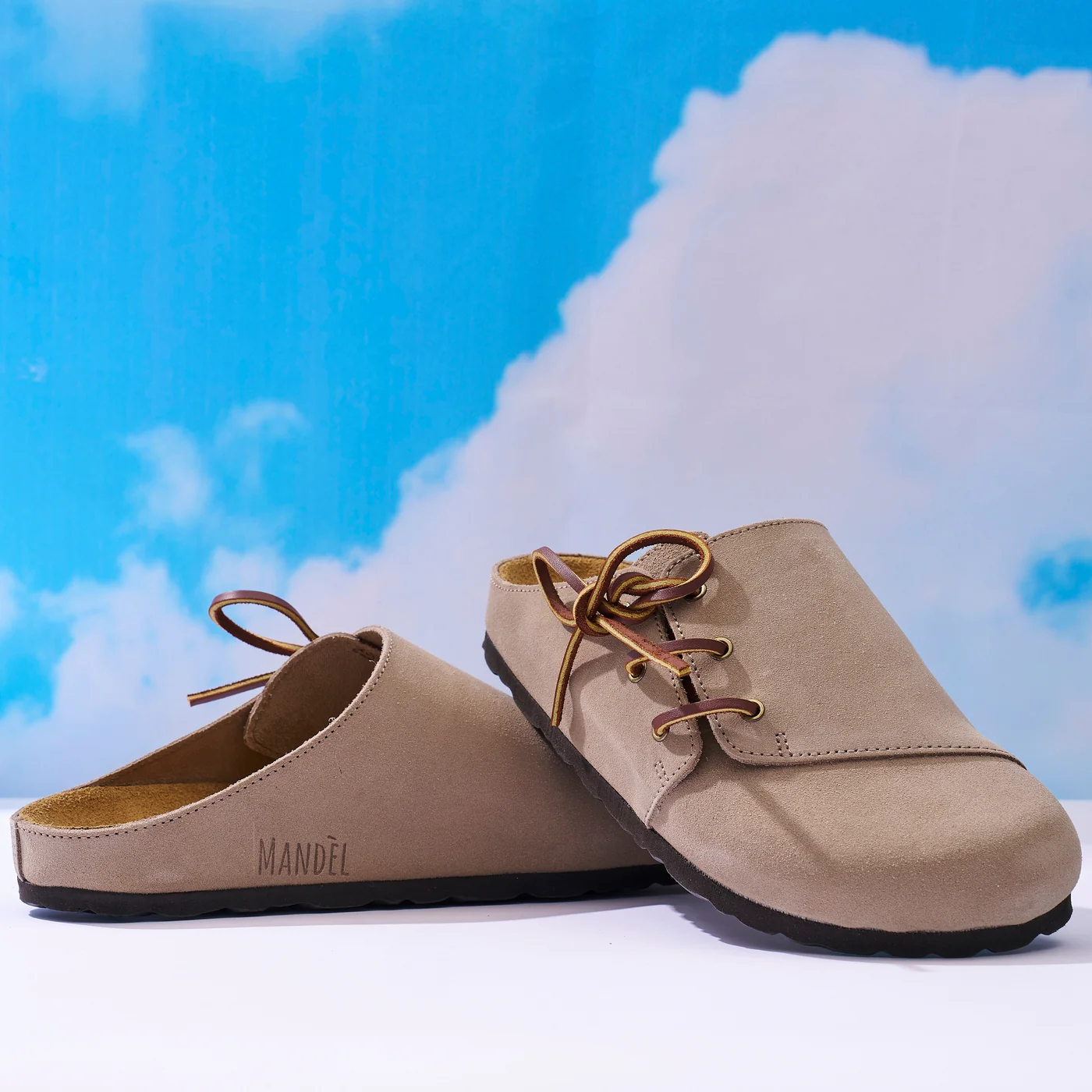 Sabots Ester Suede Taupe - Homme - Image 6