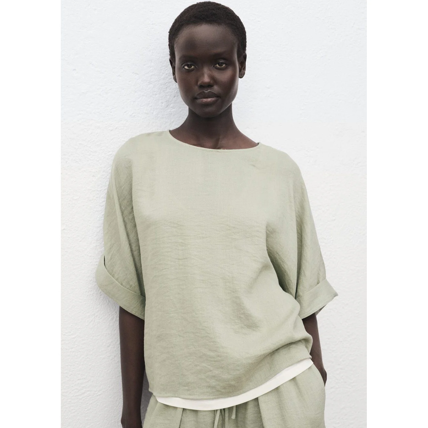 Blouse Salvia - Aqua Green - Image 2
