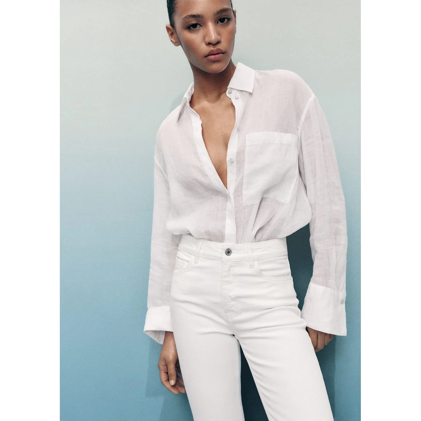 Jean Fiona - Blanc - Image 4
