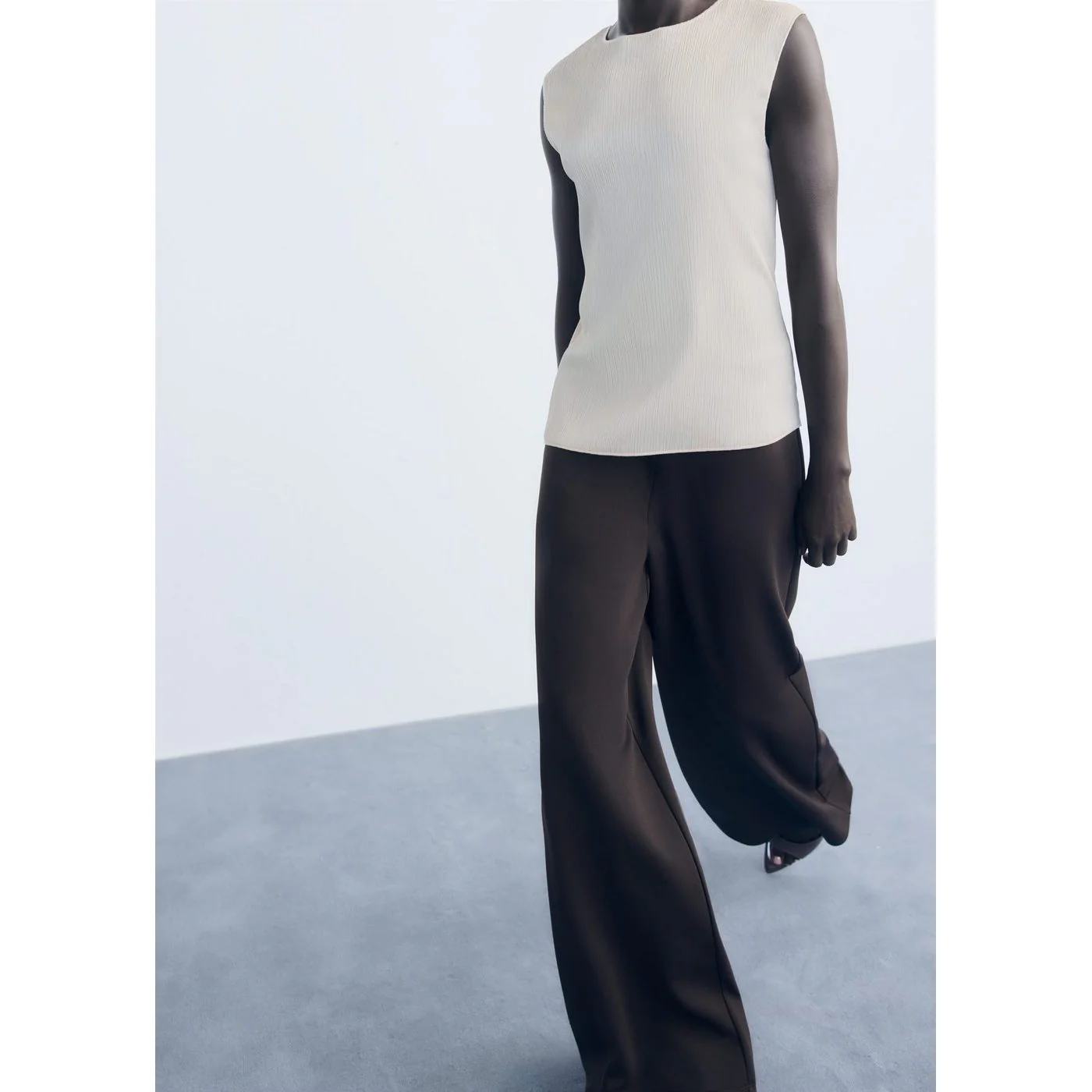 Top Plis - Ecru - Image 6