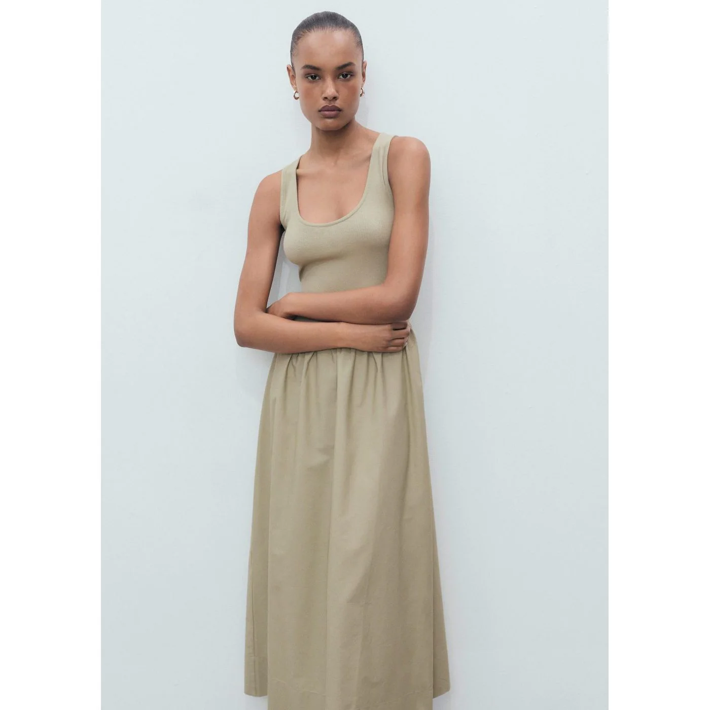 Robe Valvi - Kaki - Image 2