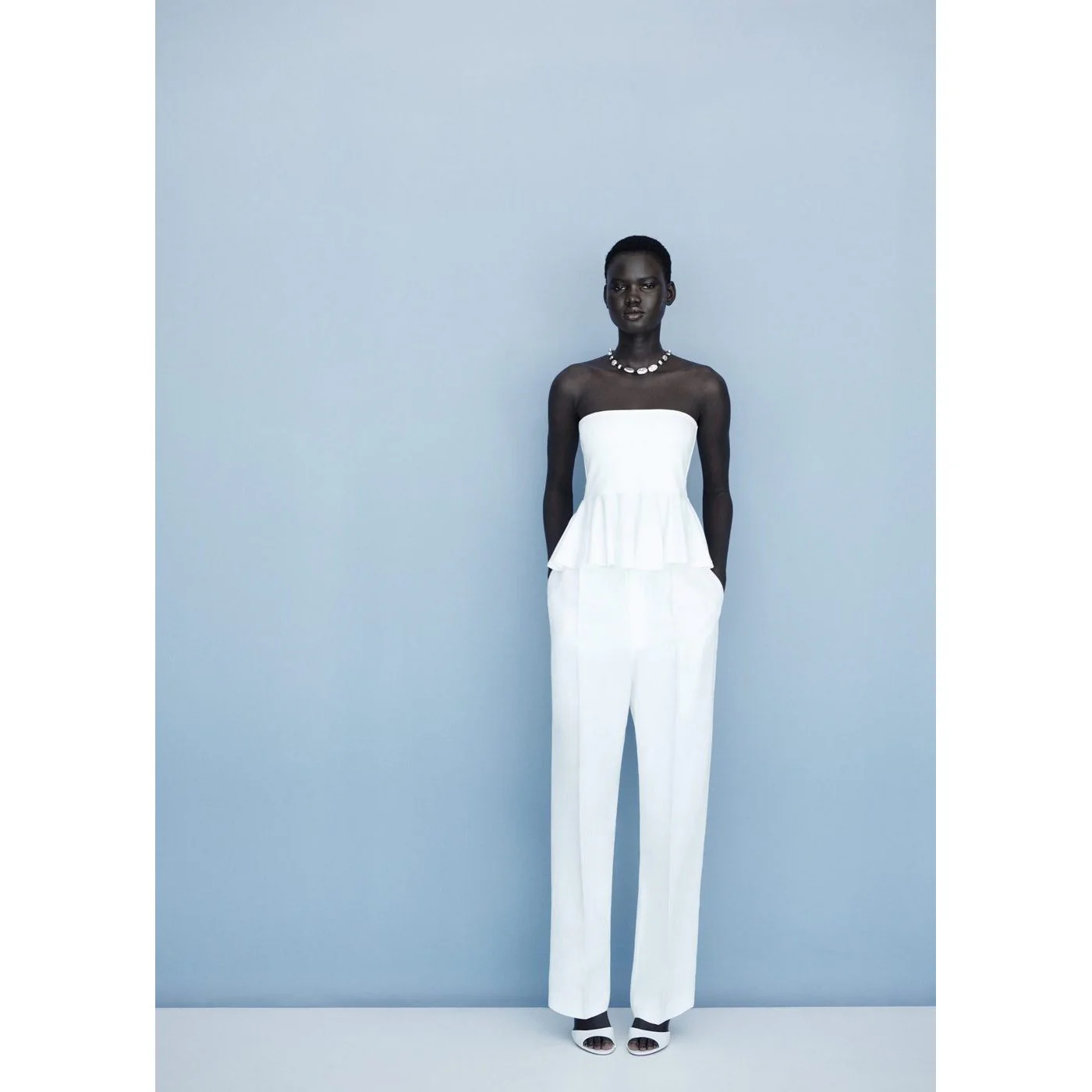 Top Peplum - Blanc - Image 6