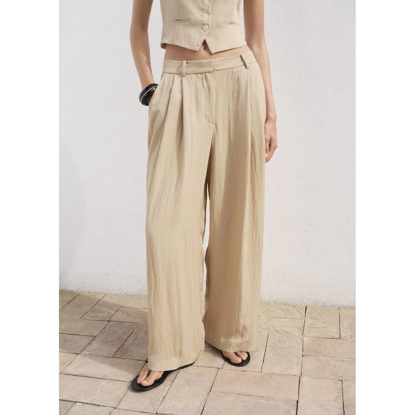 Pantalon Deia - Beige - Image 2