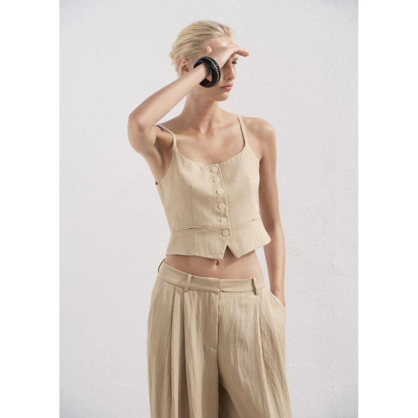 Pantalon Deia - Beige - Image 4