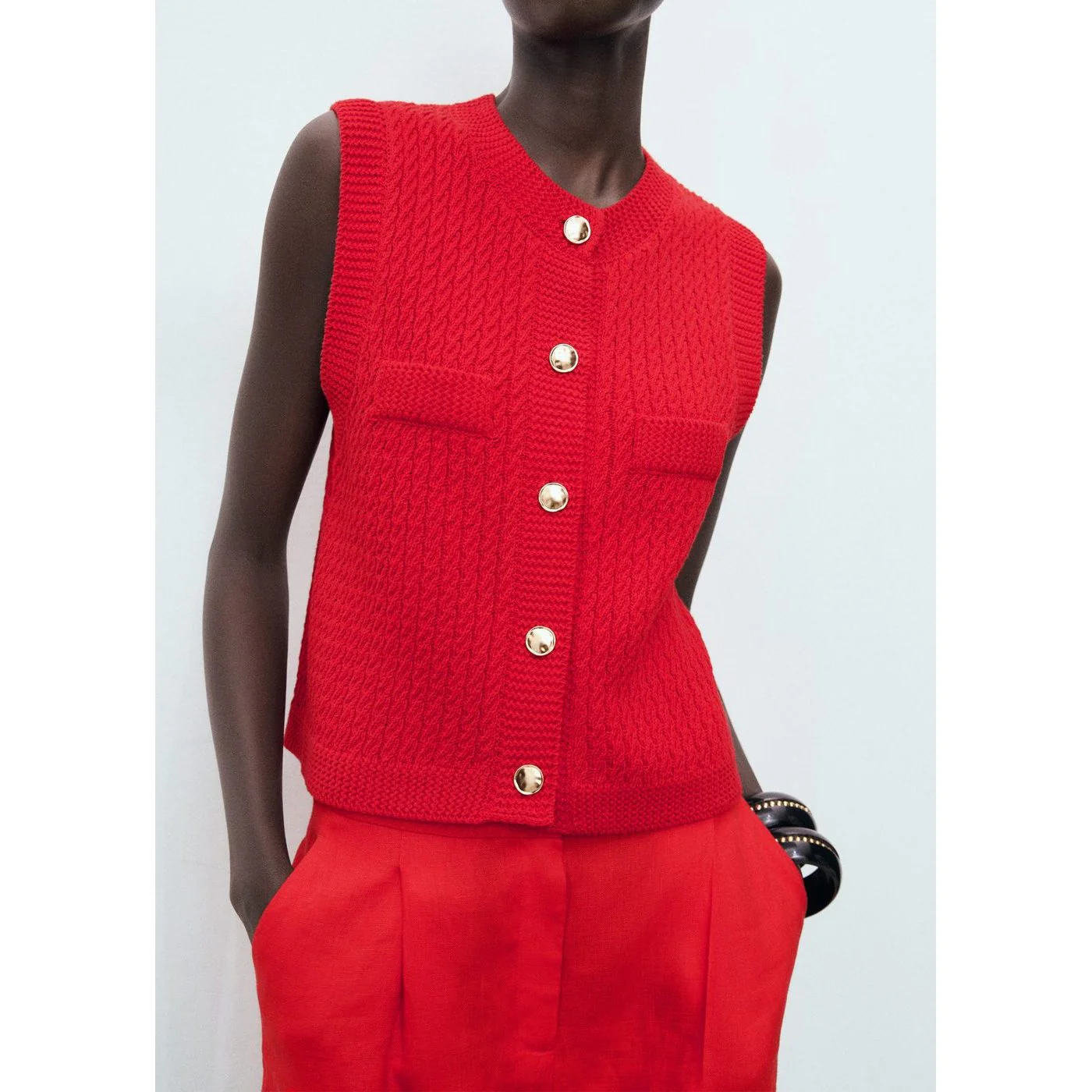 Gilet Winneba - Rouge - Image 4