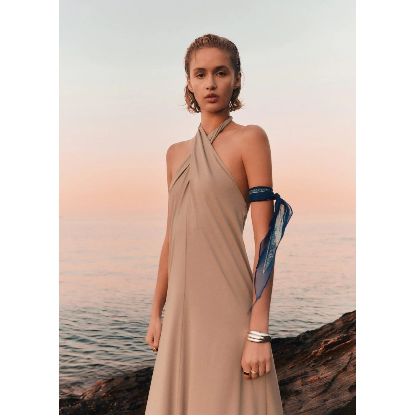 Robe Gong - Gris Clair/Pastel - Image 2