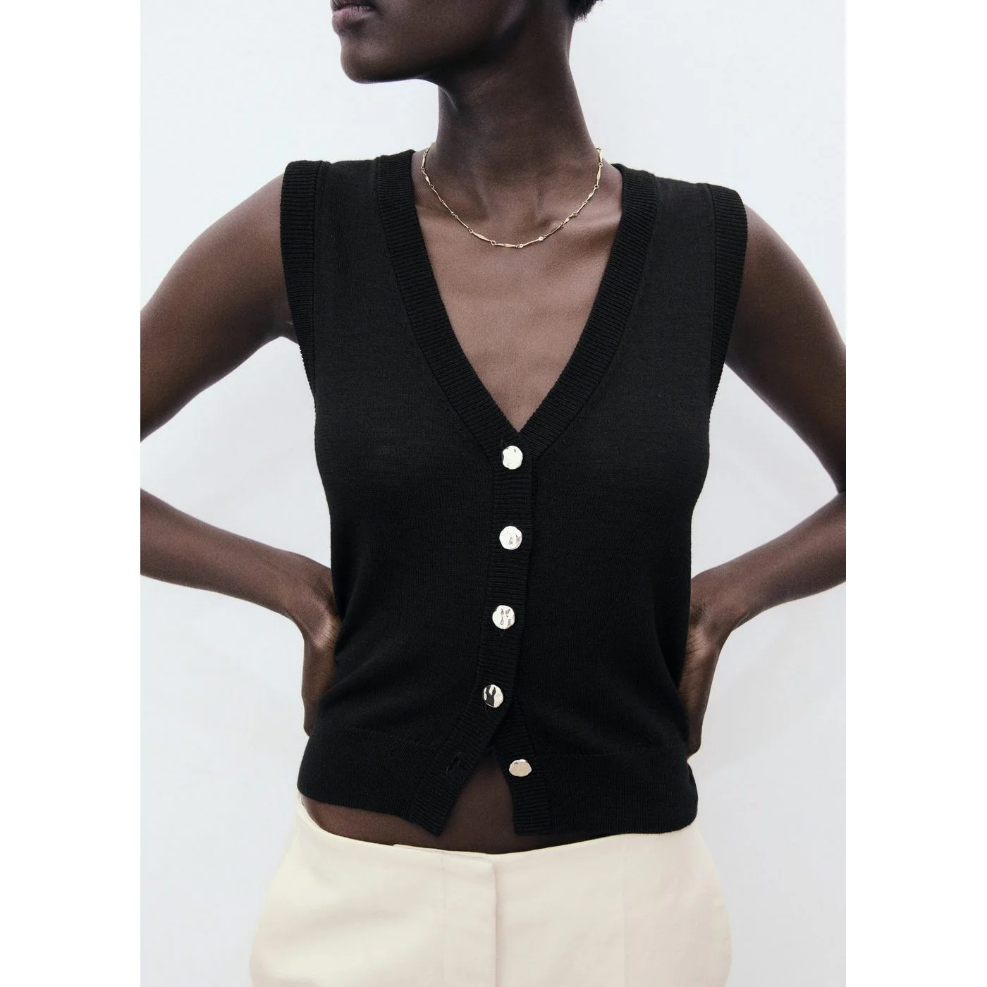 Gilet Lucrecia - Noir - Image 4