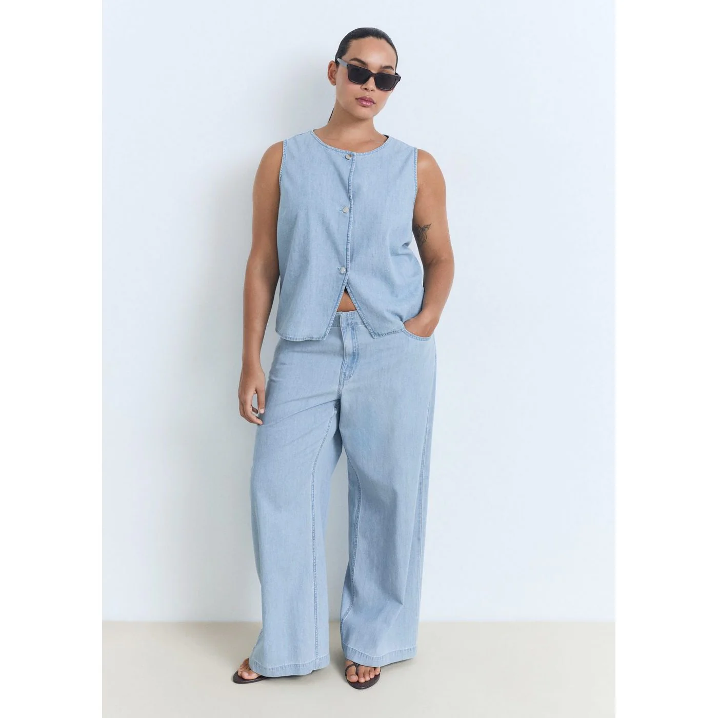 Pantalon Vionet - Bleu Clair - Image 4