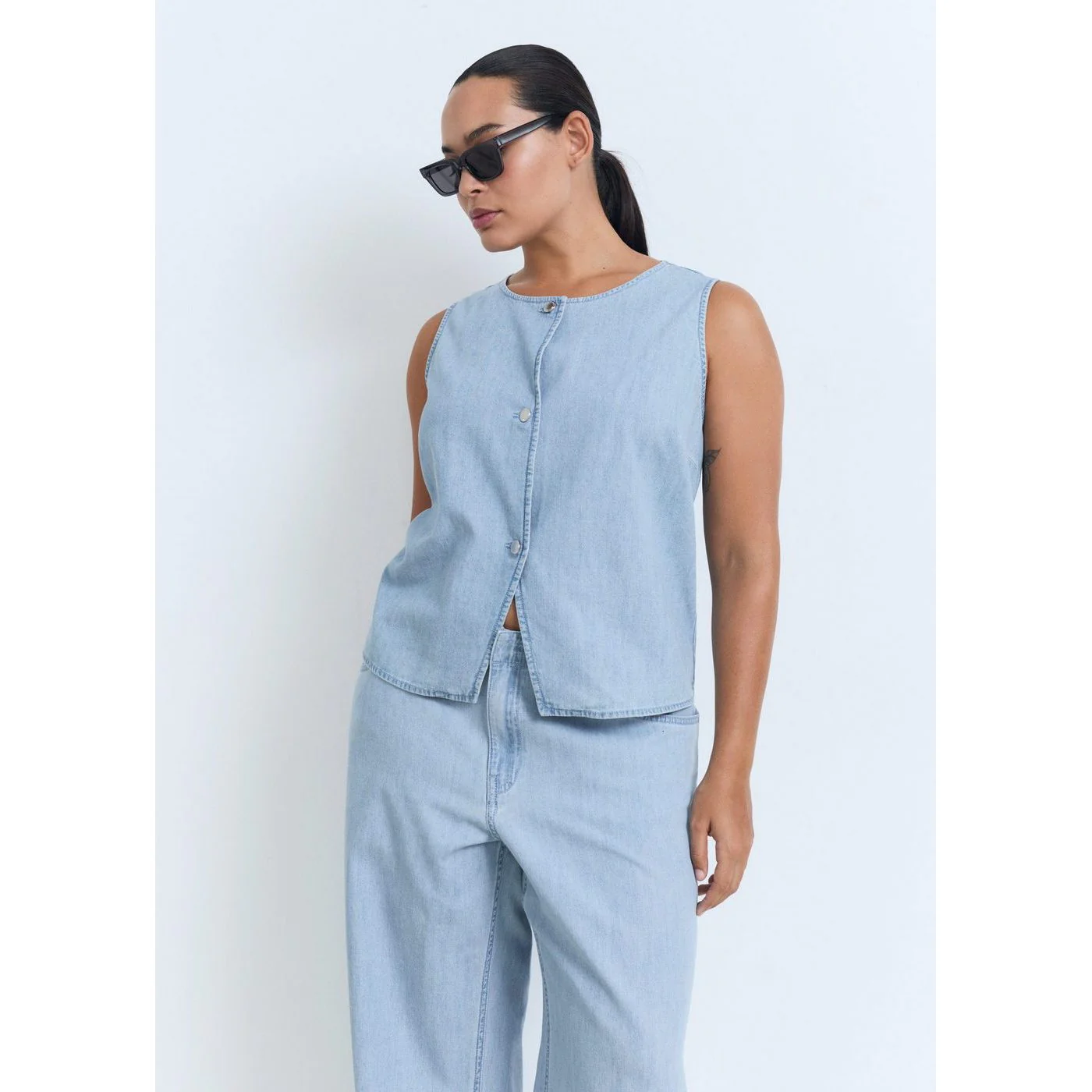 Pantalon Vionet - Bleu Clair - Image 6