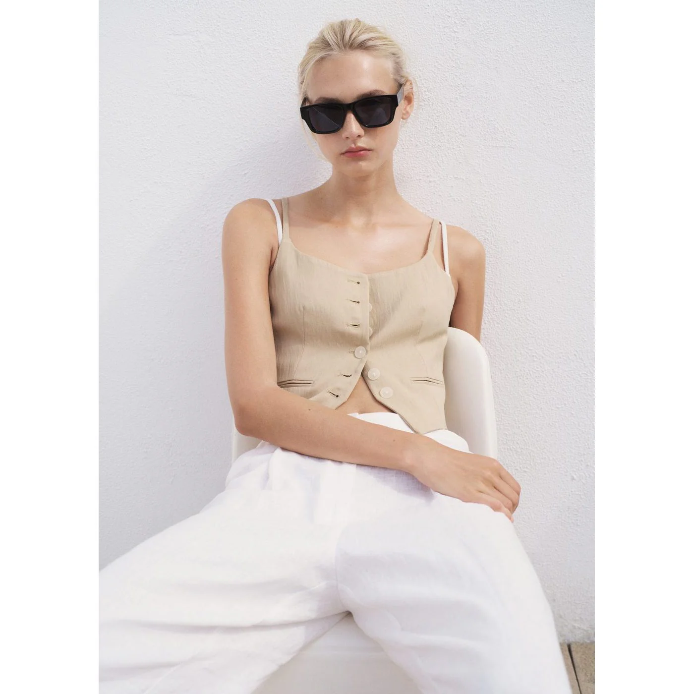 Manteau Deia - Beige - Image 5