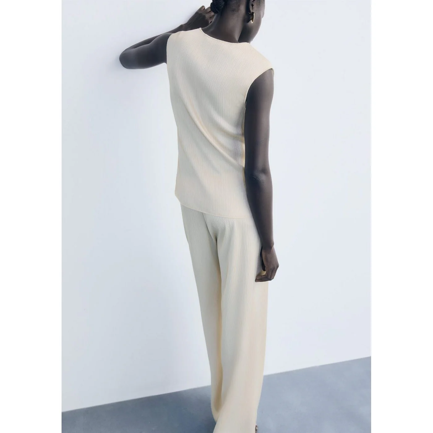 Pantalon Plis - Brut - Image 3