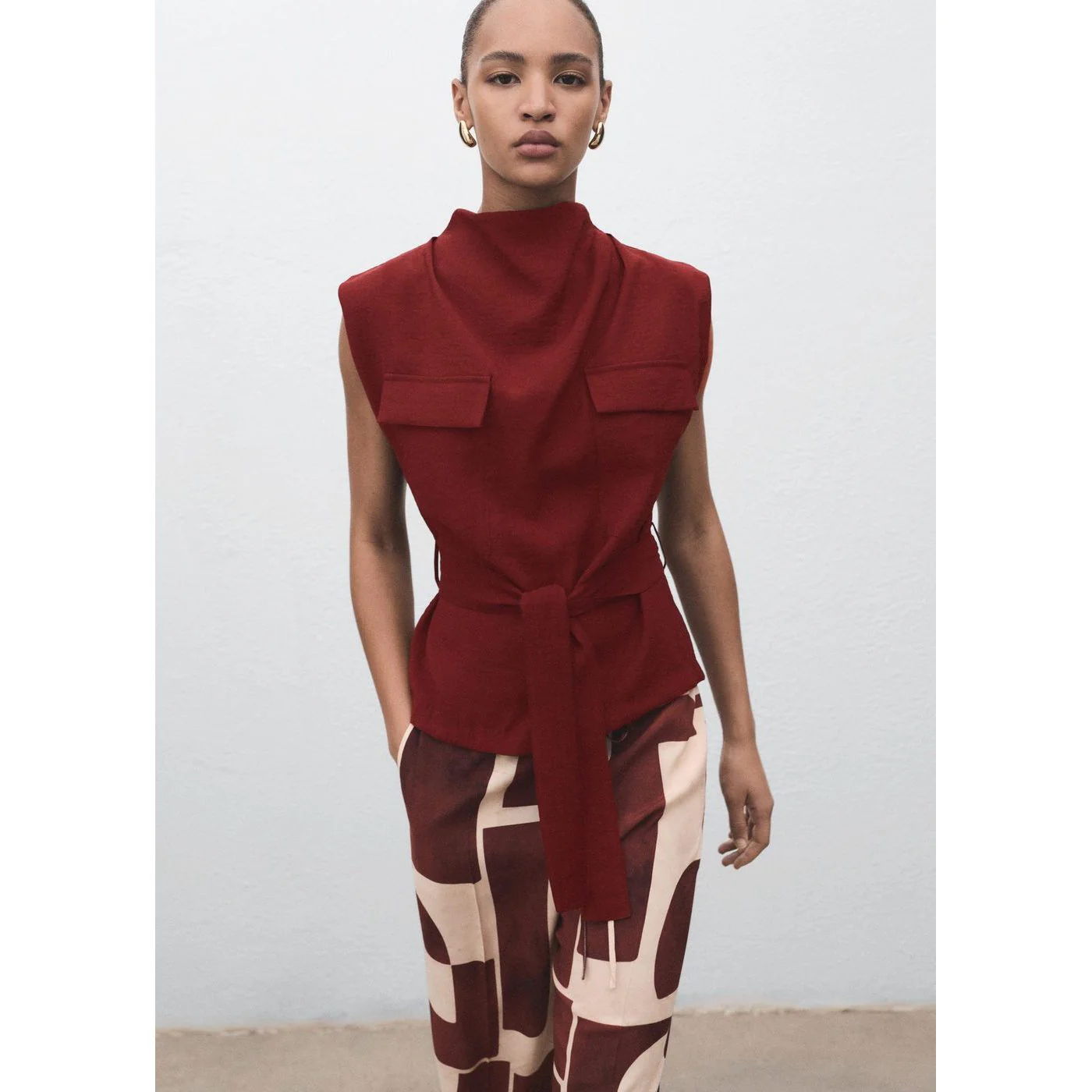 Blouse Angela - Medium Red - Image 2