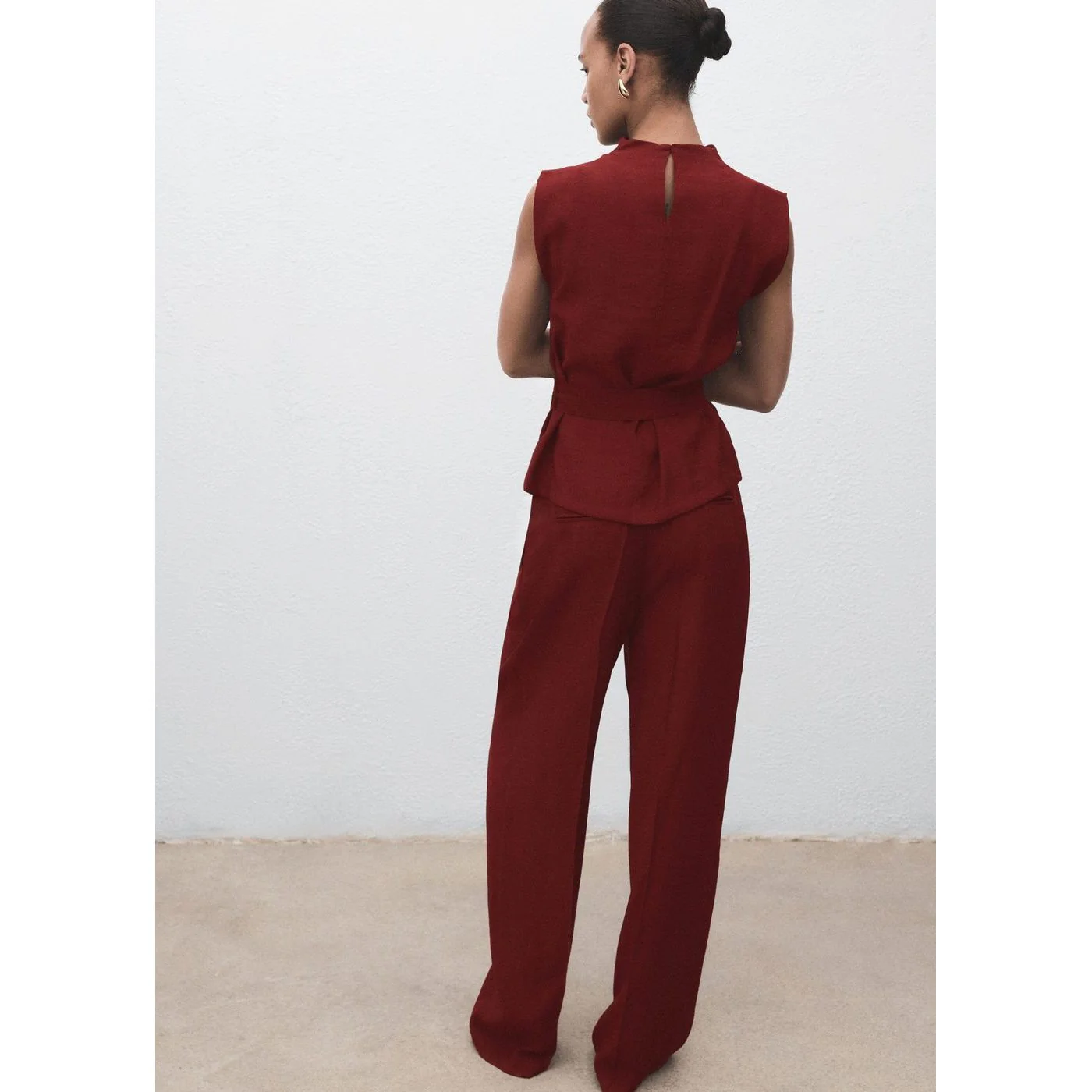 Blouse Angela - Medium Red - Image 3